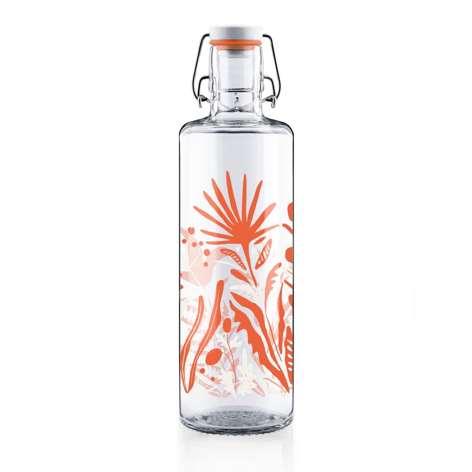 soulbottles 1l Glastrinkflasche Wildblumen