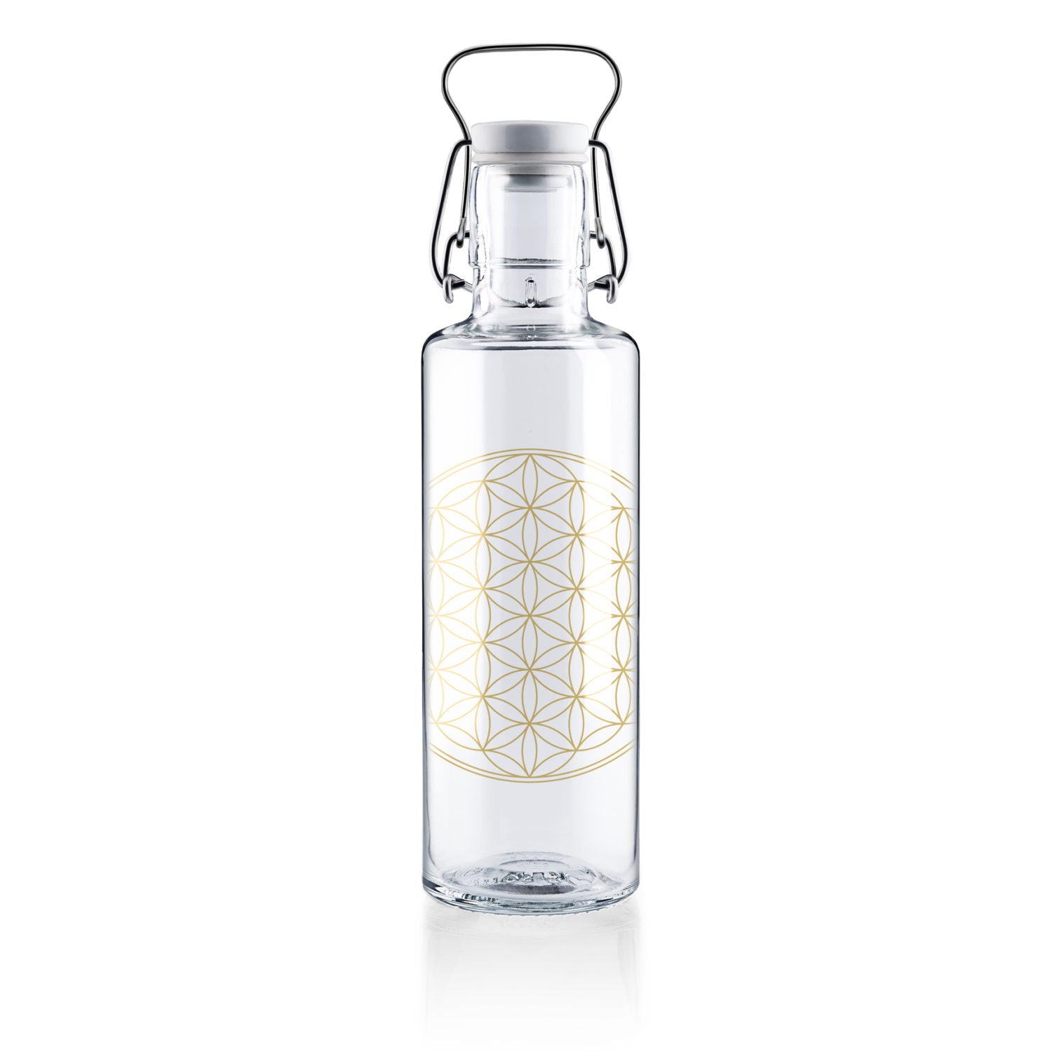 soulbottles 0,6l Glastrinkflasche "Flower of life"