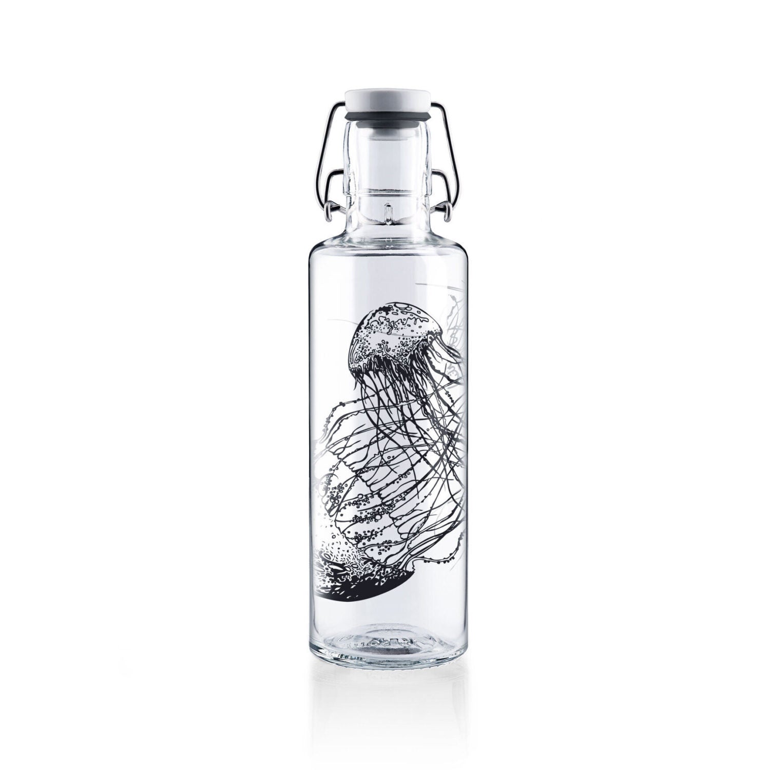 soulbottles 0,6l Glastrinkflasche "Jellyfish in the Bottle"