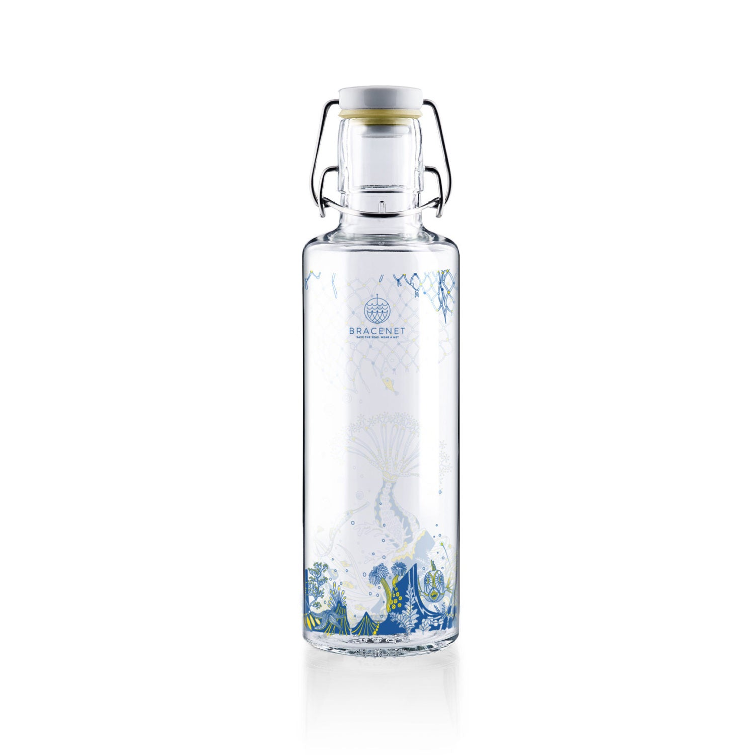 soulbottles 0,6l Glastrinkflasche "Korallenreich"