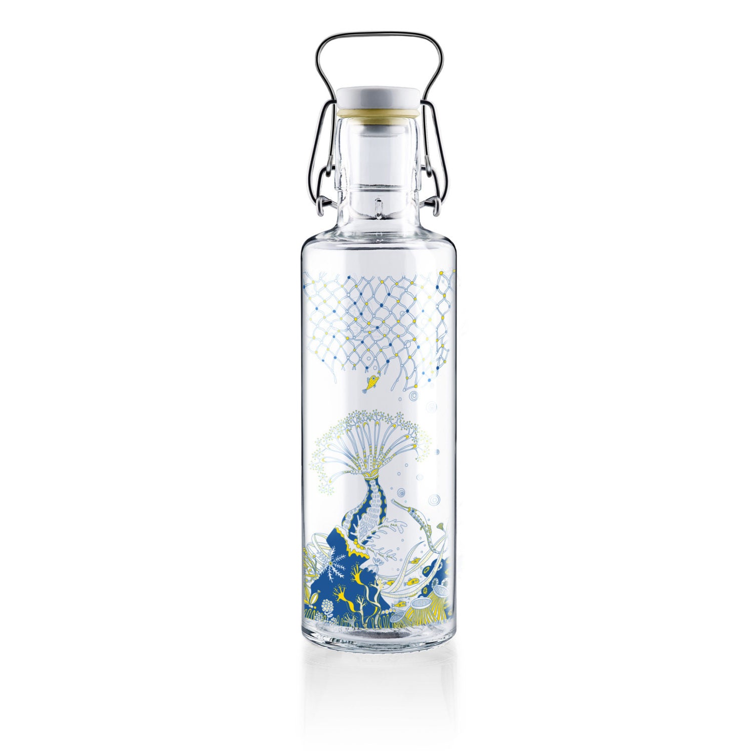 soulbottles 0,6l Glastrinkflasche "Korallenreich"