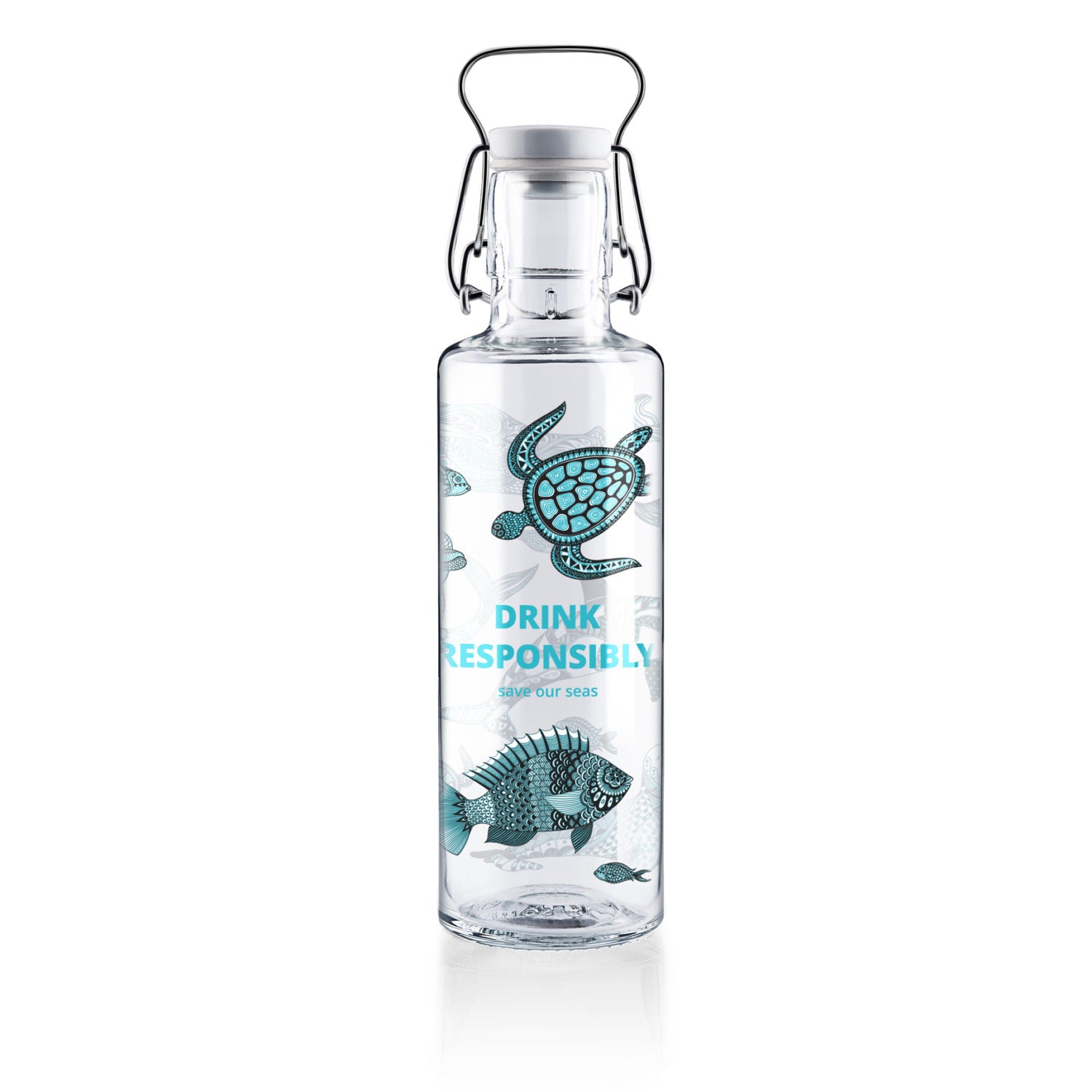soulbottles 0,6l Glastrinkflasche "Drink responsibly"