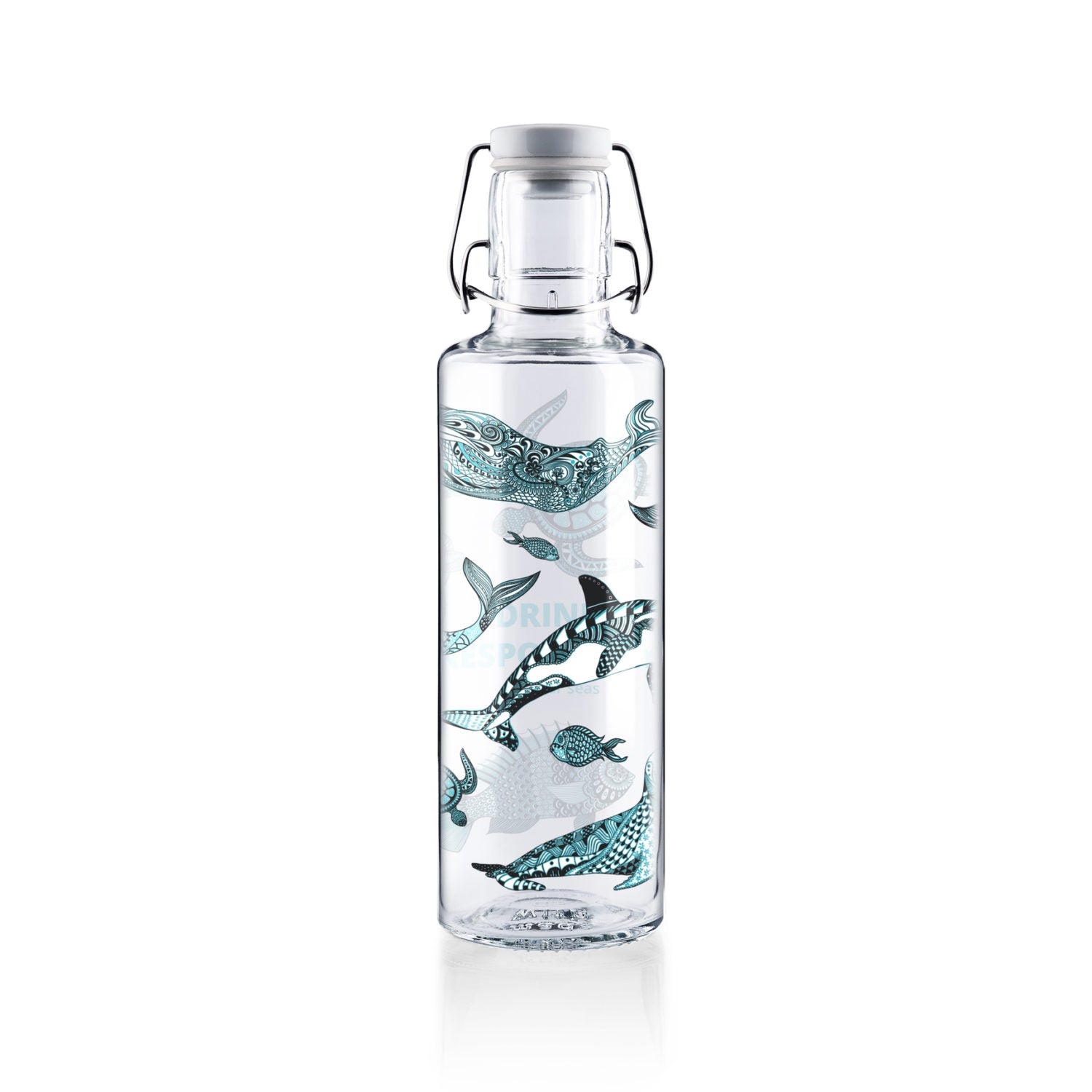 soulbottles 0,6l Glastrinkflasche "Drink responsibly"