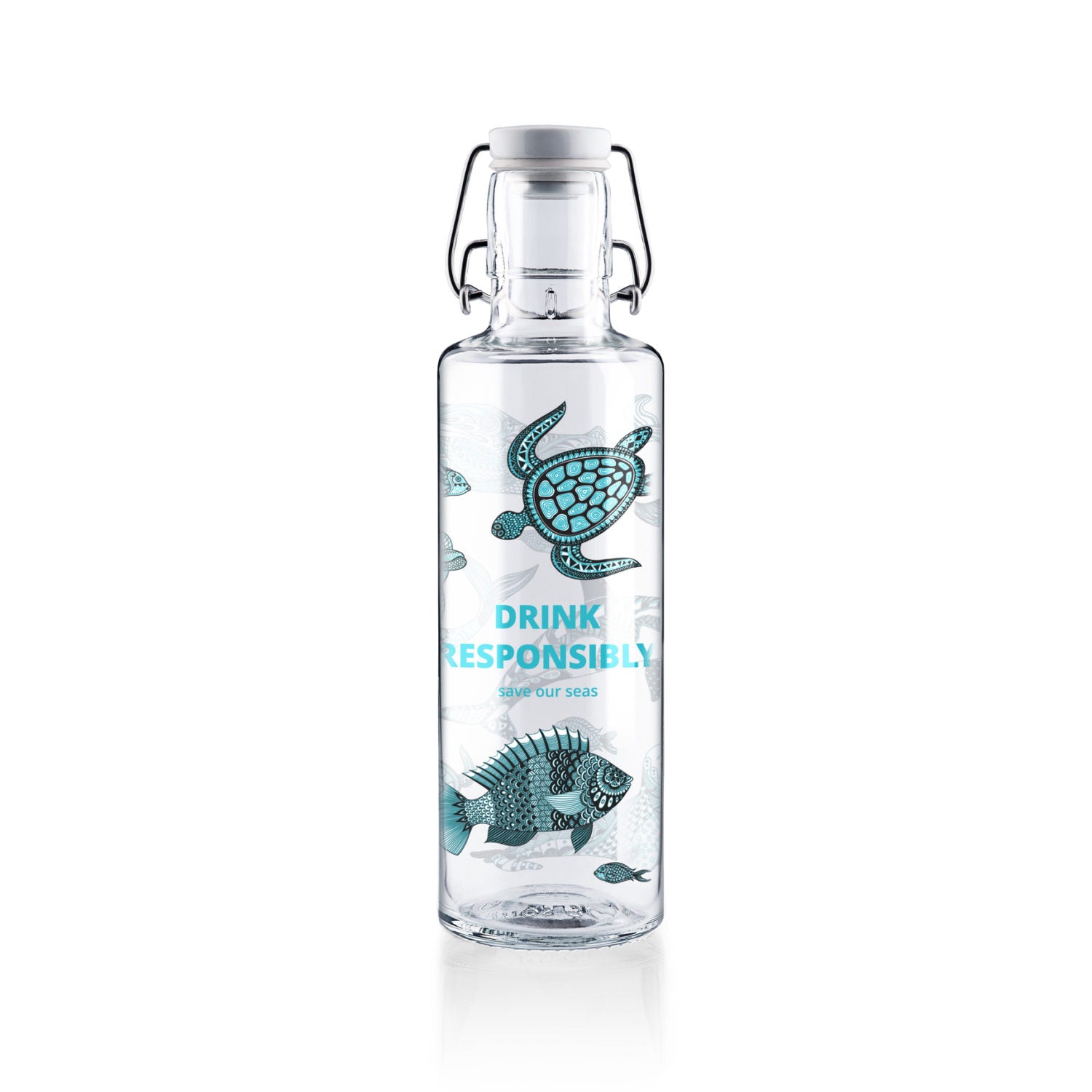 soulbottles 0,6l Glastrinkflasche "Drink responsibly"