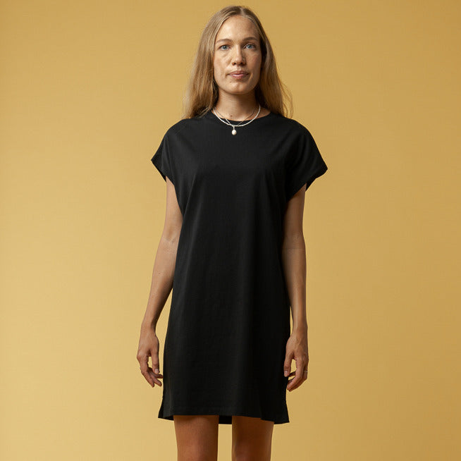 MELAWEAR Damen T-Shirt Kleid SUNEA Schwarz