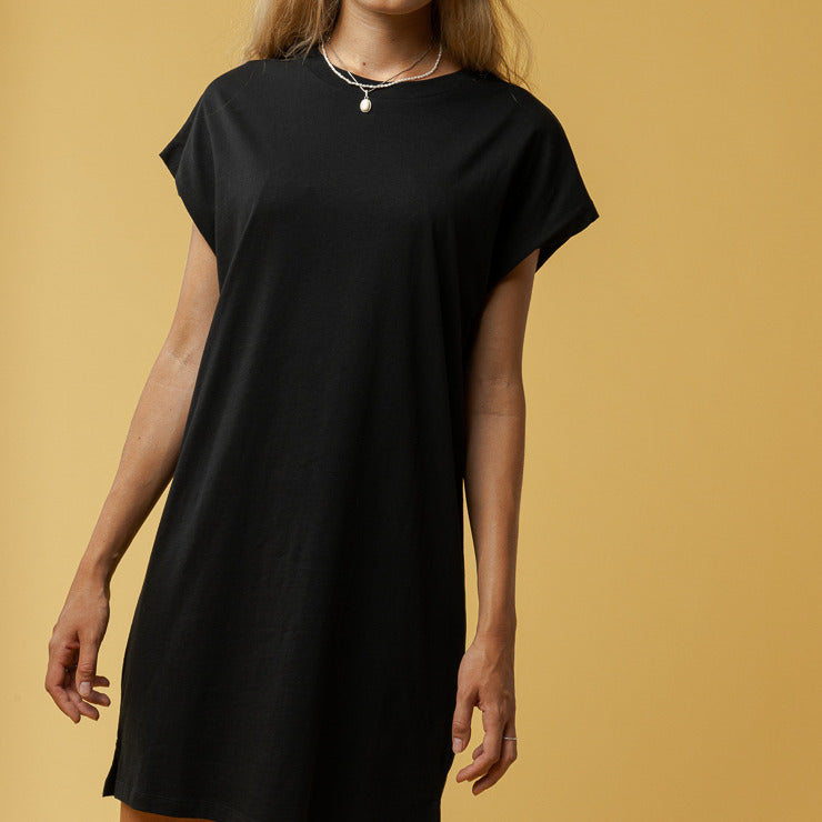 MELAWEAR Damen T-Shirt Kleid "SUNEA" Schwarz M