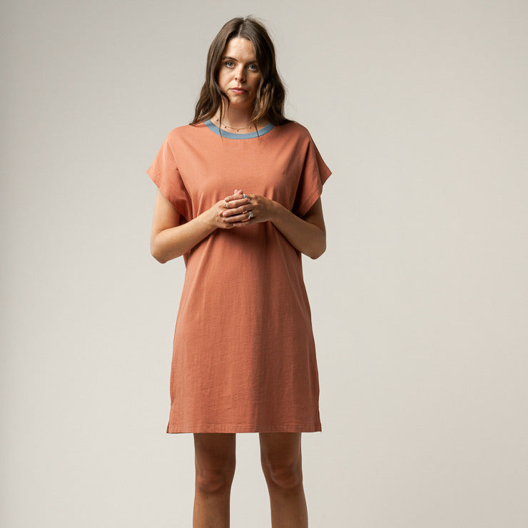 Sienna Orange / Pasty Blue Kragen