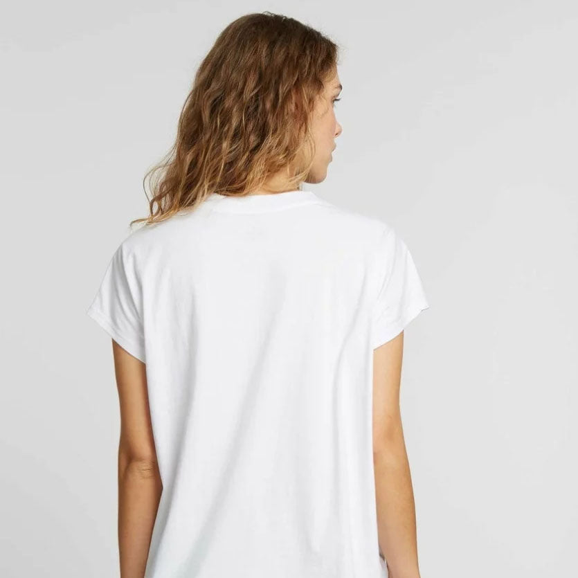 ThokkThokk Damen Boxy T-Shirt "Elements Embroidery" - White