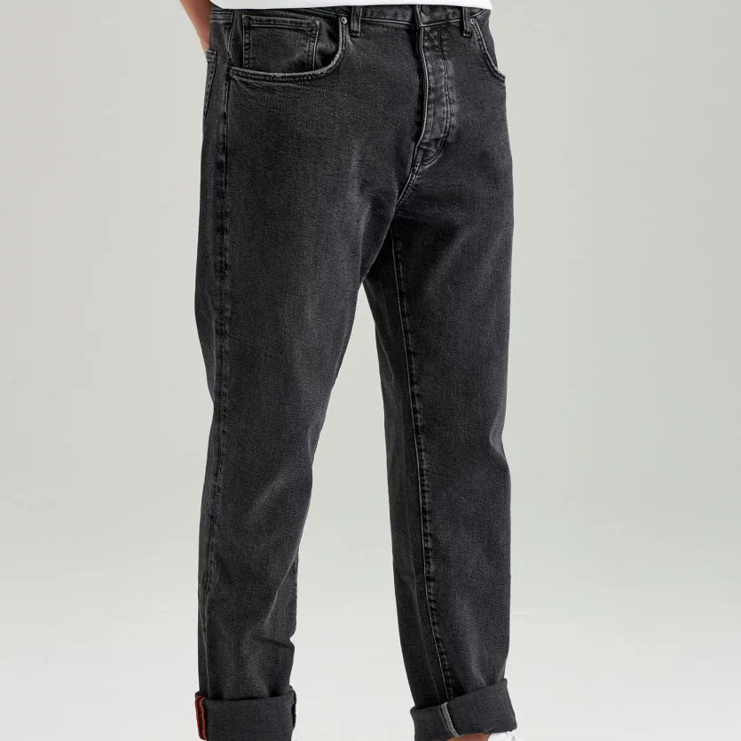 ThokkThokk Herren Straight Jeans - Grau