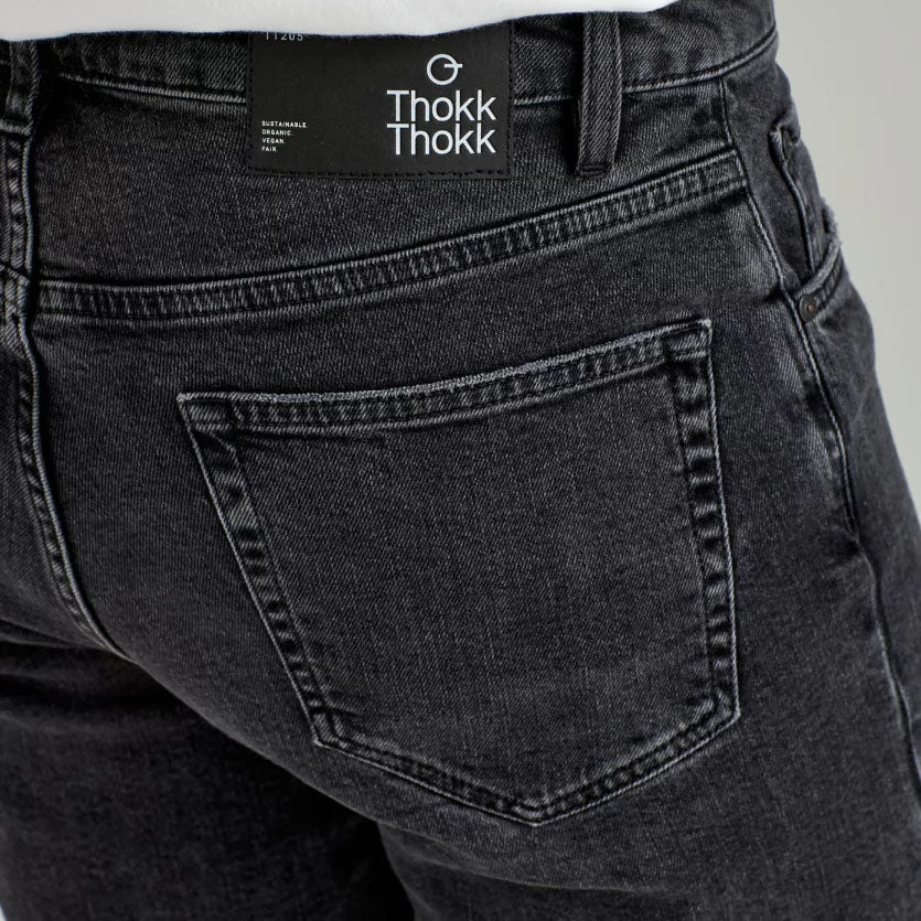 ThokkThokk Herren Straight Jeans - Grau