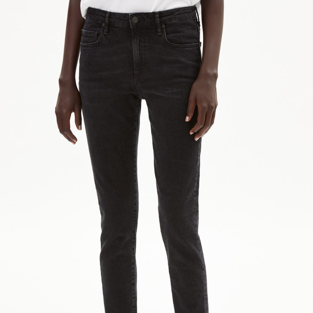 ARMEDANGELS Damen Skinny Fit Mid Waist Jeans "TILLAA X STRETCH" - black night