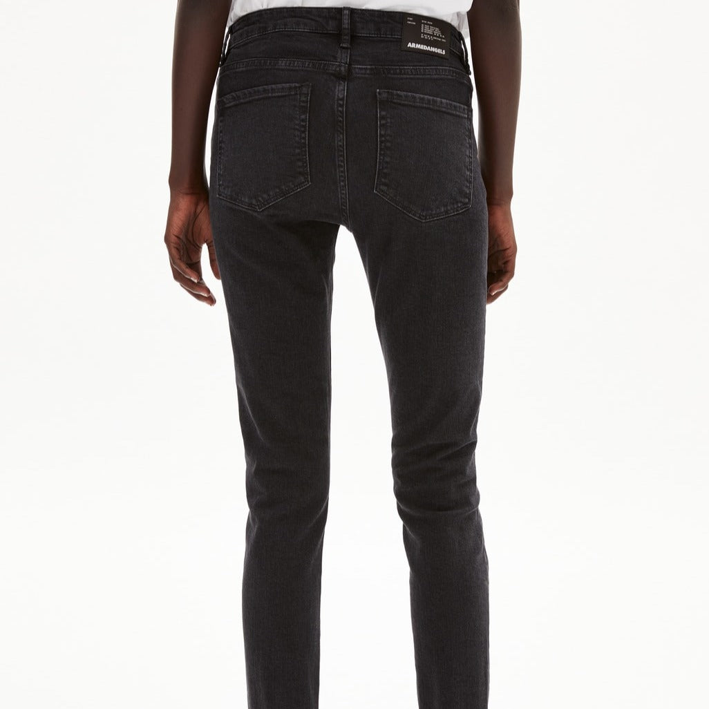 ARMEDANGELS Damen Skinny Fit Mid Waist Jeans "TILLAA X STRETCH" - black night