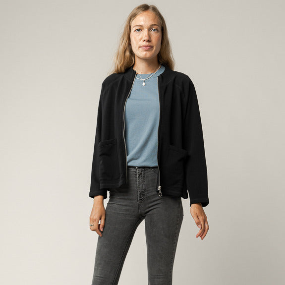 MELAWEAR Damen Sweatshirt-Jacke UMA Schwarz