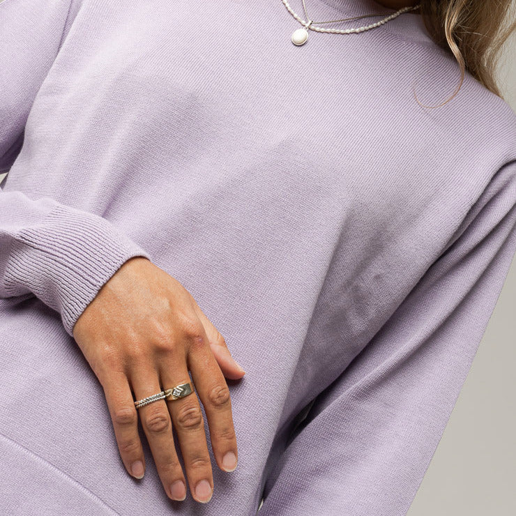 MELAWEAR Damen Feinstrick-Pullover "VITI" Lilac M
