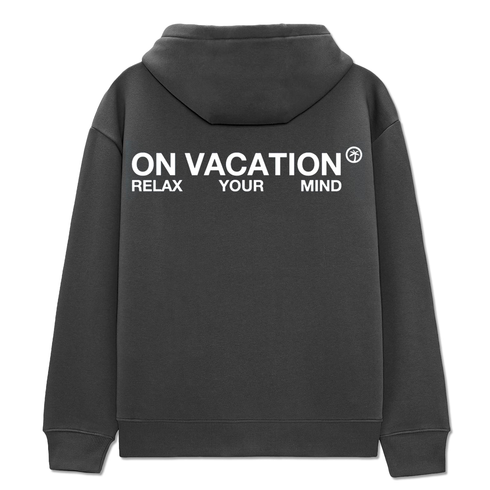 On Vacation Unisex Hoodie "Central Carrier" - Washed Black