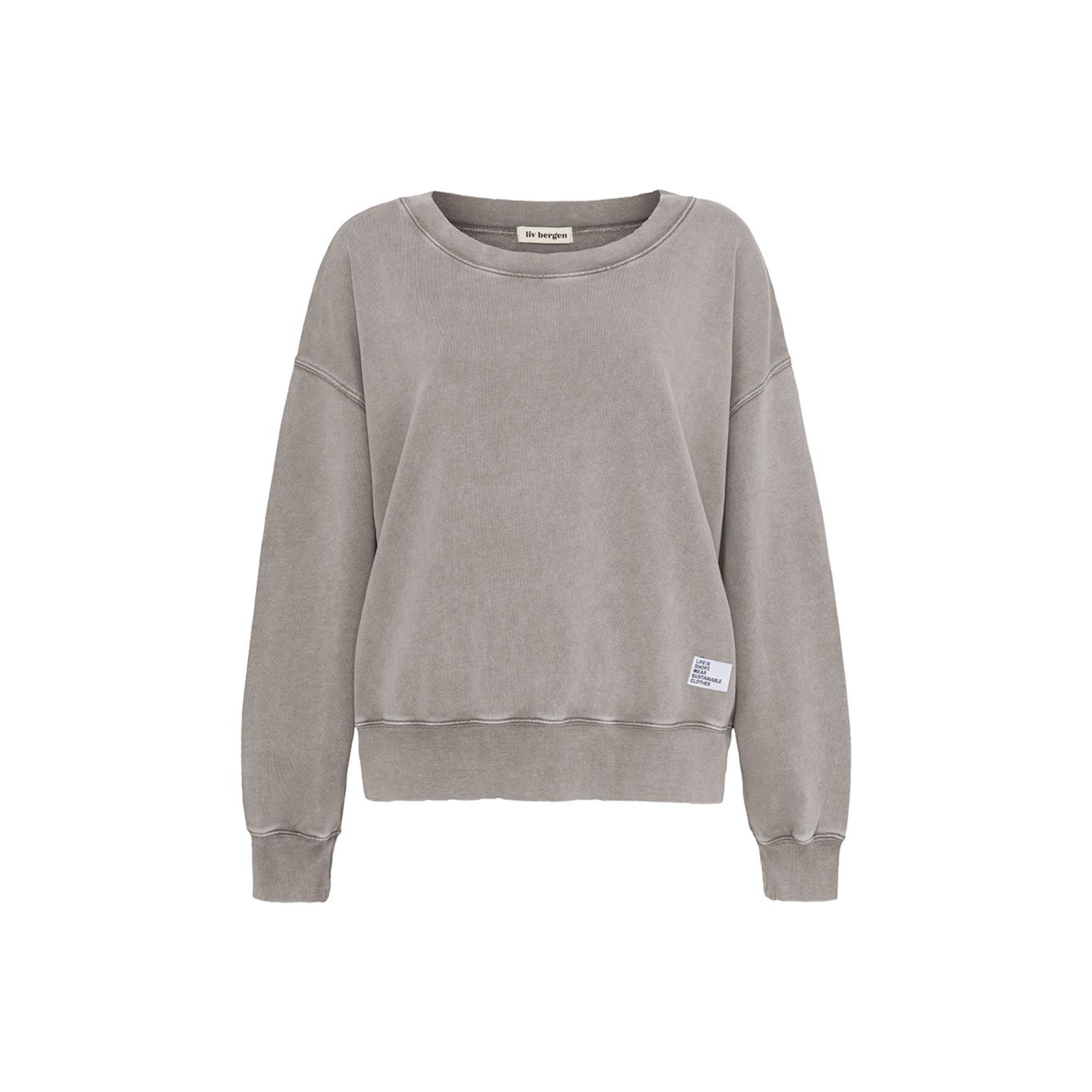 liv bergen Sweater "100% Organic Cotton" Mocca Fade Out
