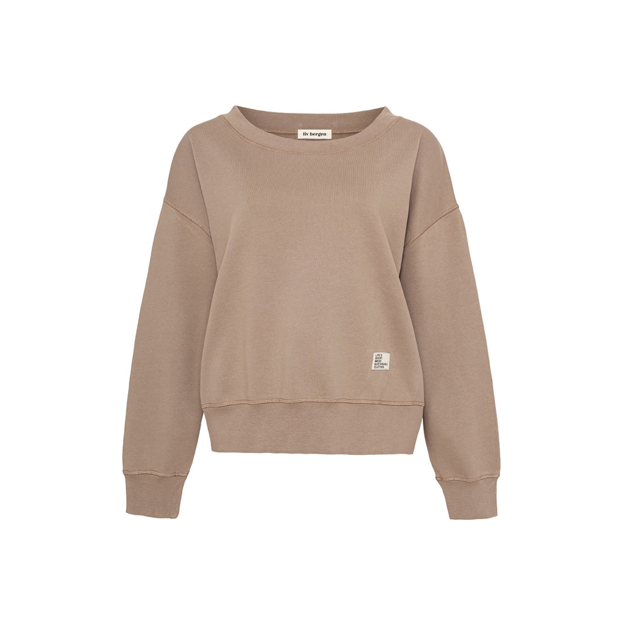 liv bergen Sweater "100% Organic Cotton" Cappuchino