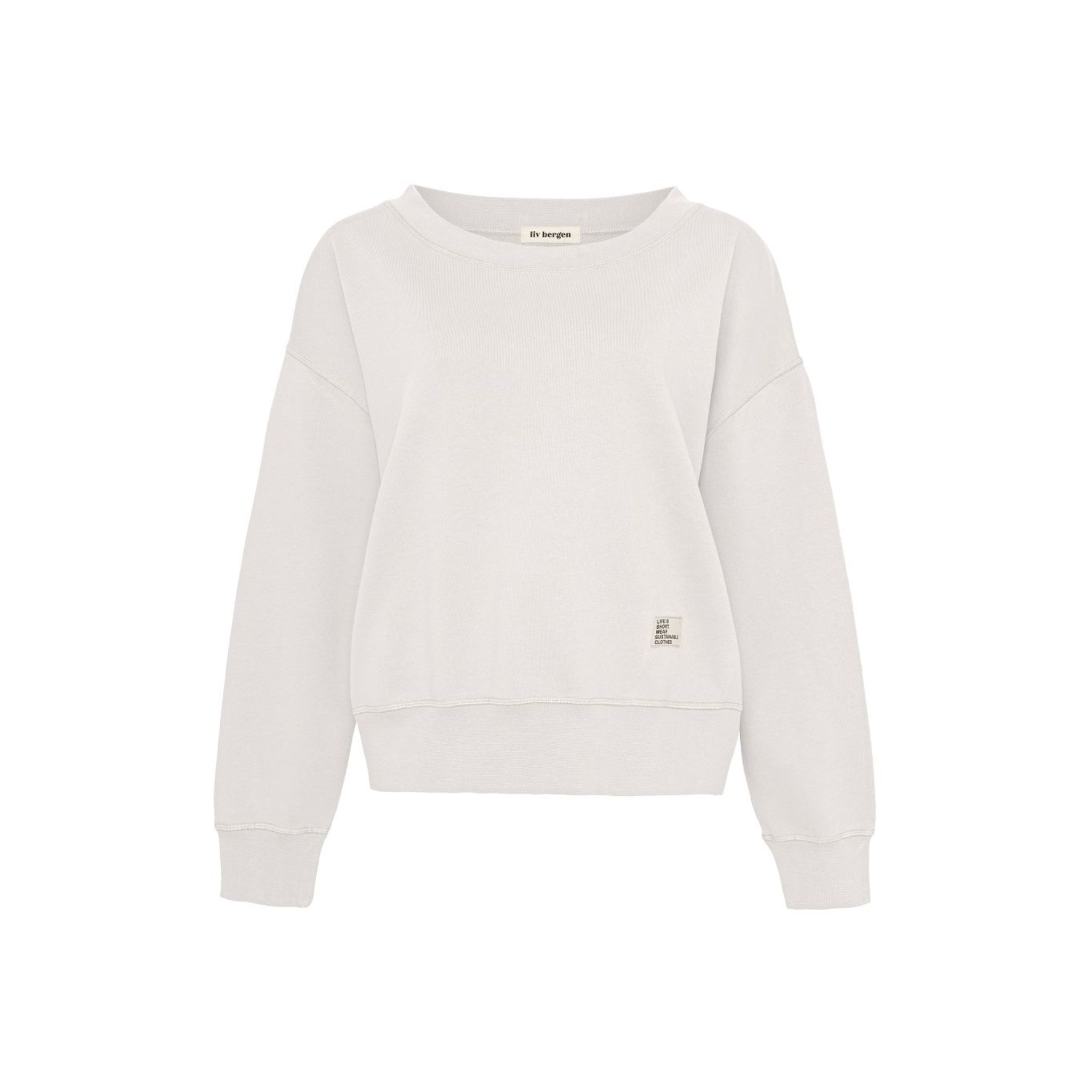 liv bergen Sweater "100% Organic Cotton" Stone