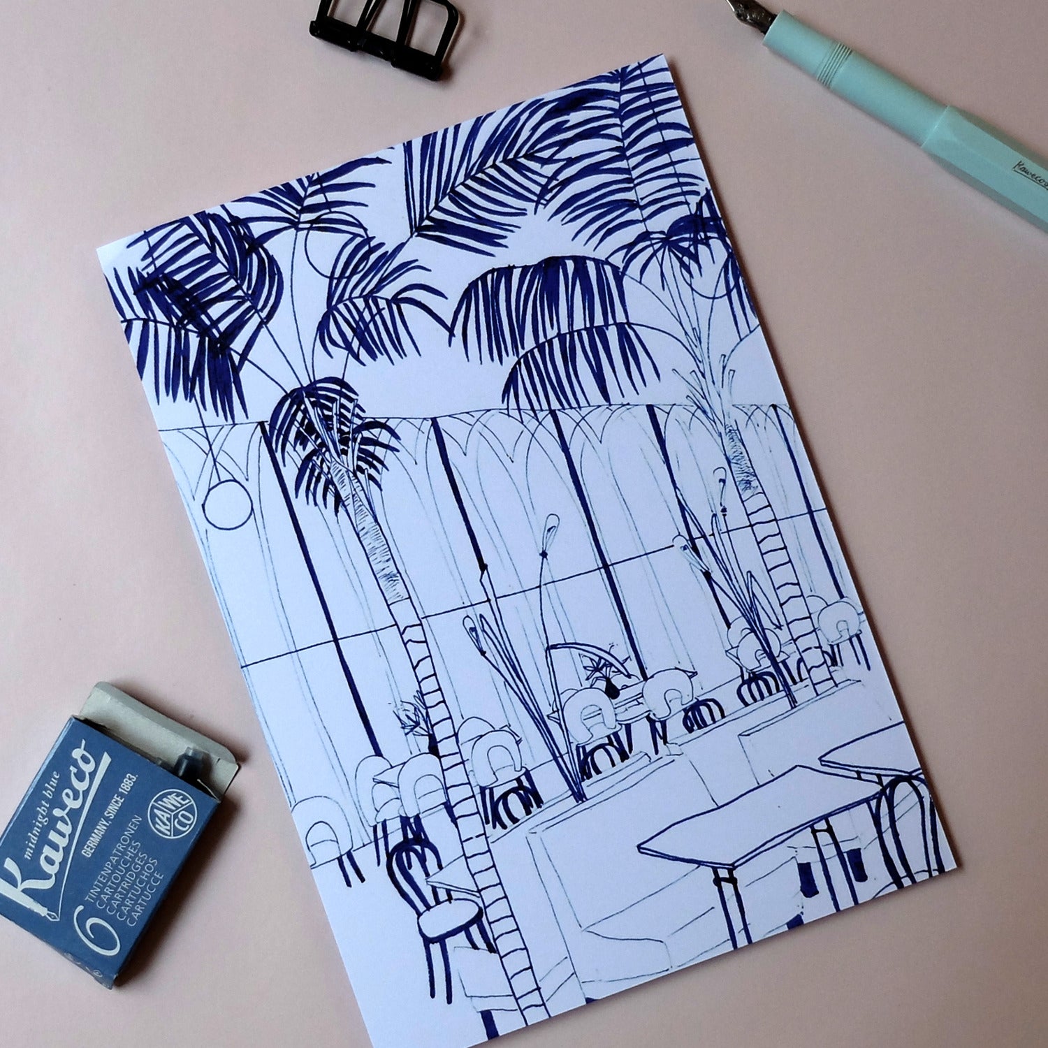 wonder of today Fine Art Prints "A5" Palmenhaus