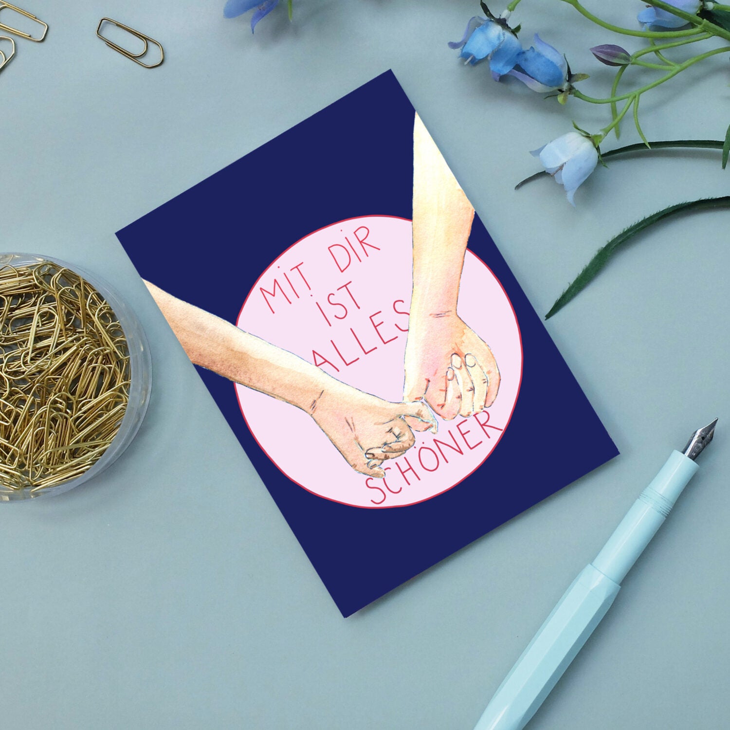 wonder of today Postkarte Mit dir DIN A6