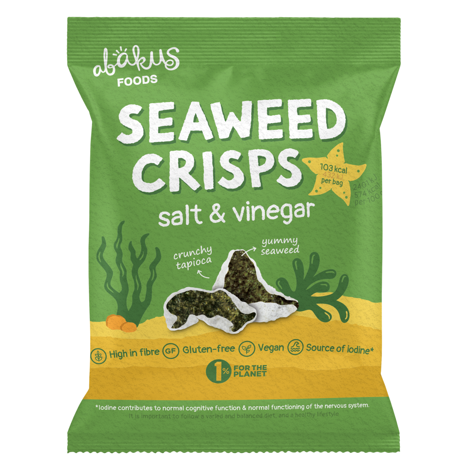 Abakus Foods Seaweed Crisps "Salt & Vinegar"