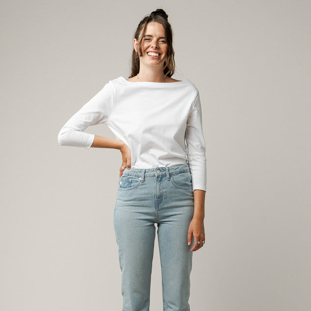 MELAWEAR Damen Langarmshirt ZARINA weiß