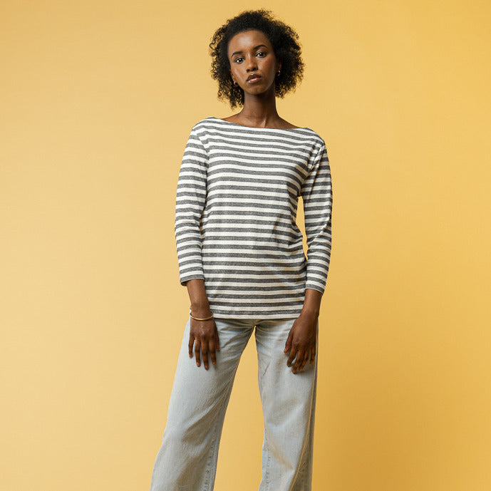 MELAWEAR Damen Langarmshirt ZARINA thin stripes