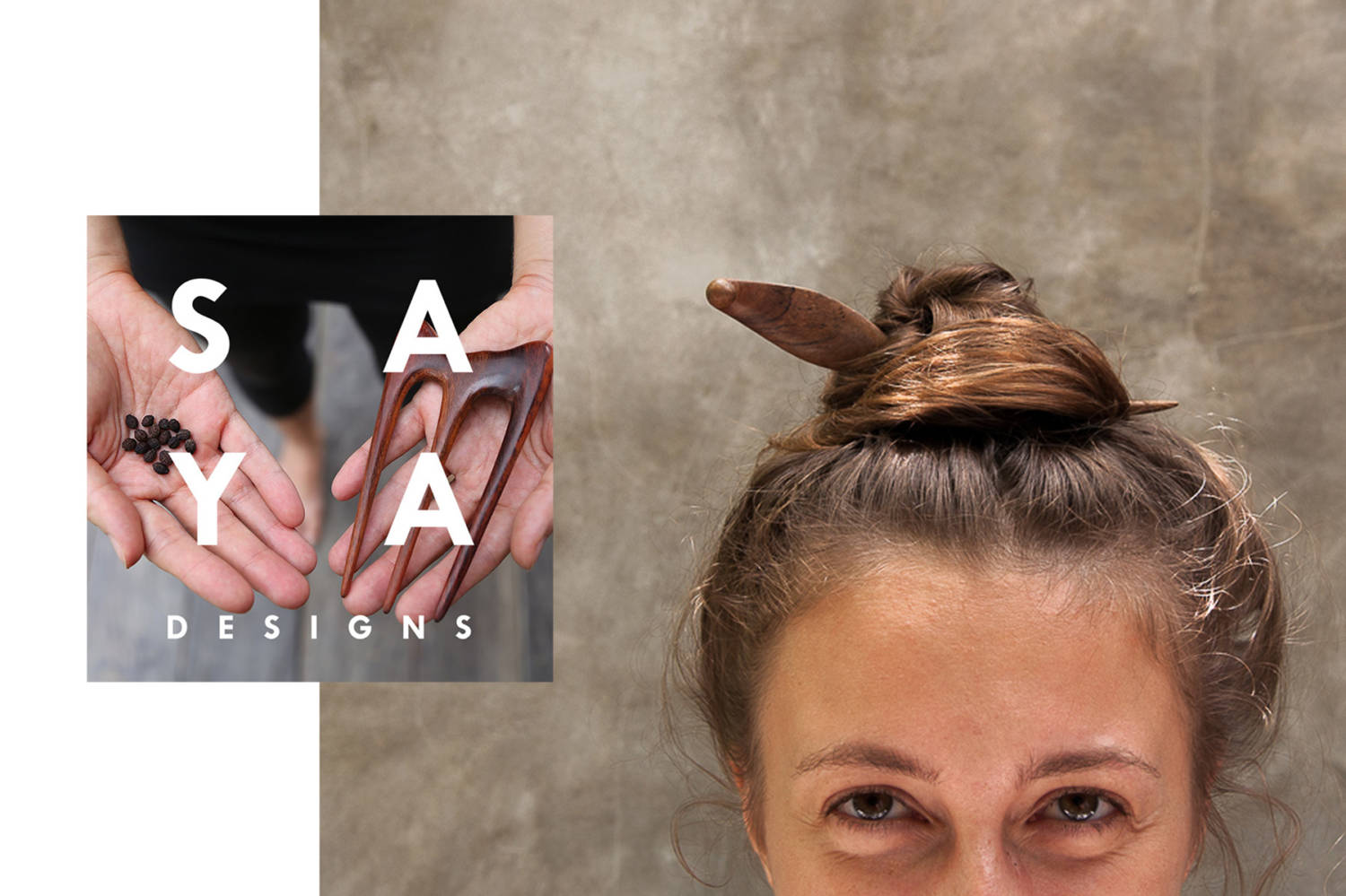 SAYA Designs - Haarnadeln aus den Wurzeln gefällter Bäume