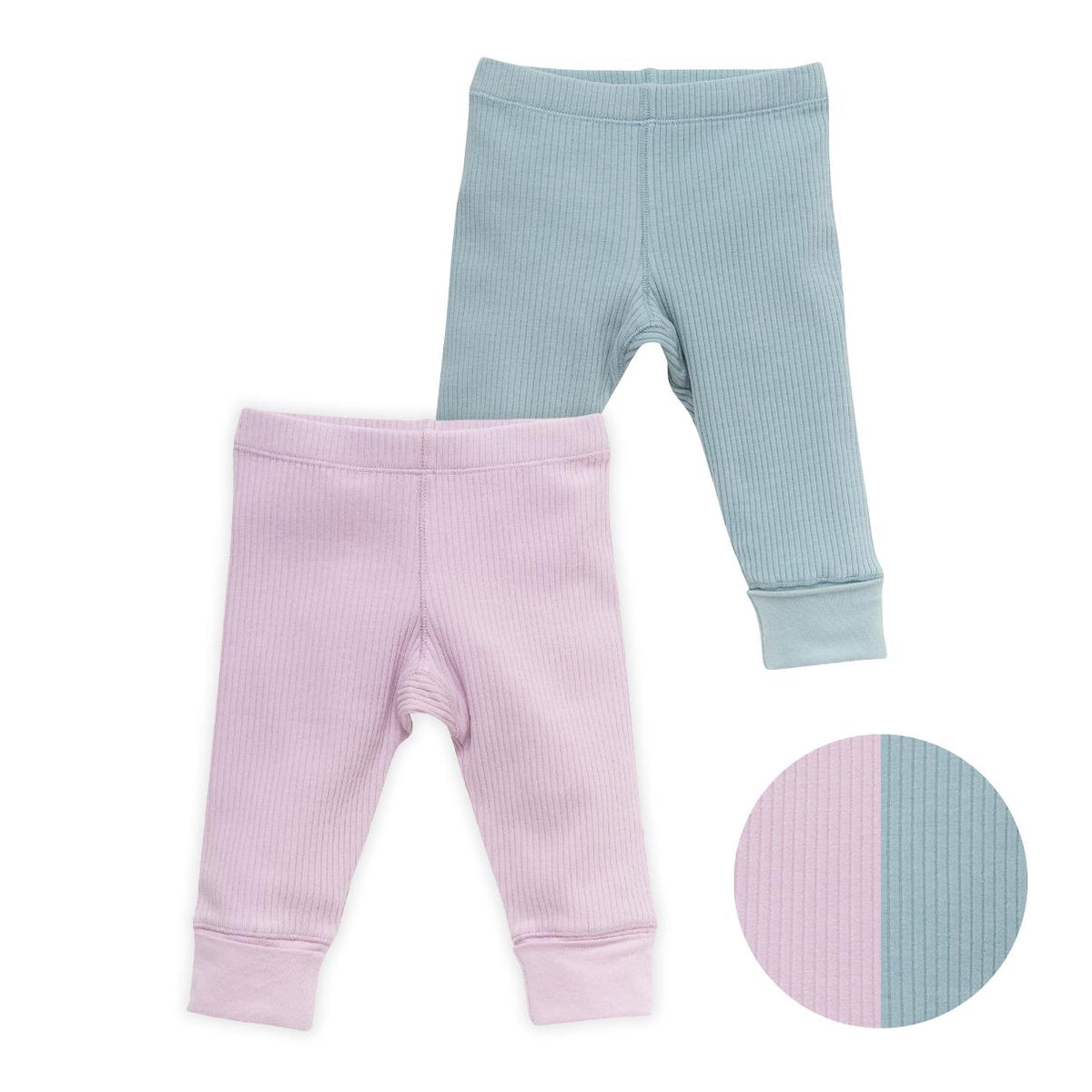People Wear Organic 2er-Pack Leggings GOTS Flieder Mix