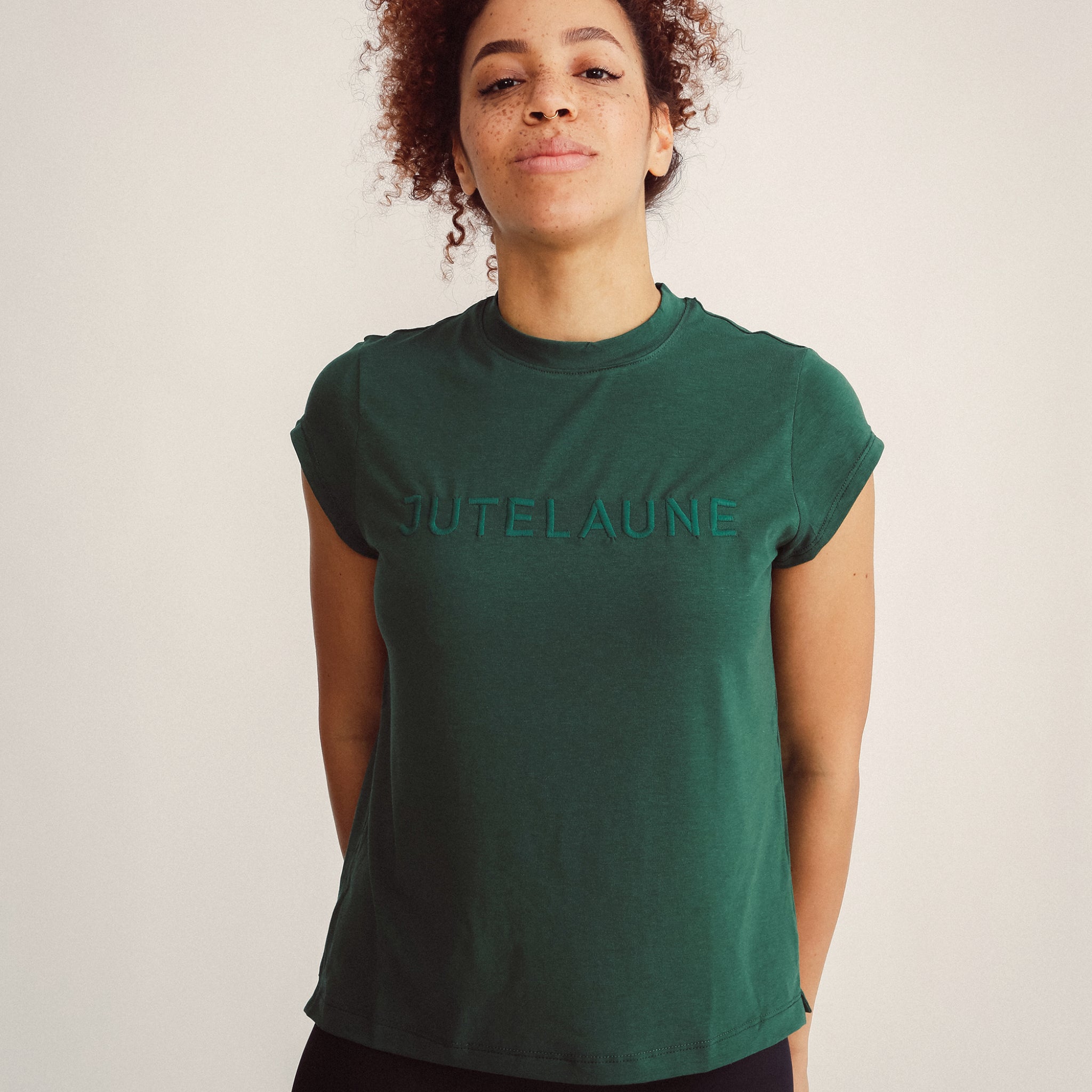 Jutelaune T-Shirt "Logo" Forest Green