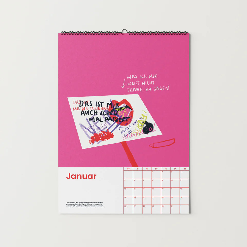 Girls in Motion Kalender "Girls support Girls 2026" DIN A4