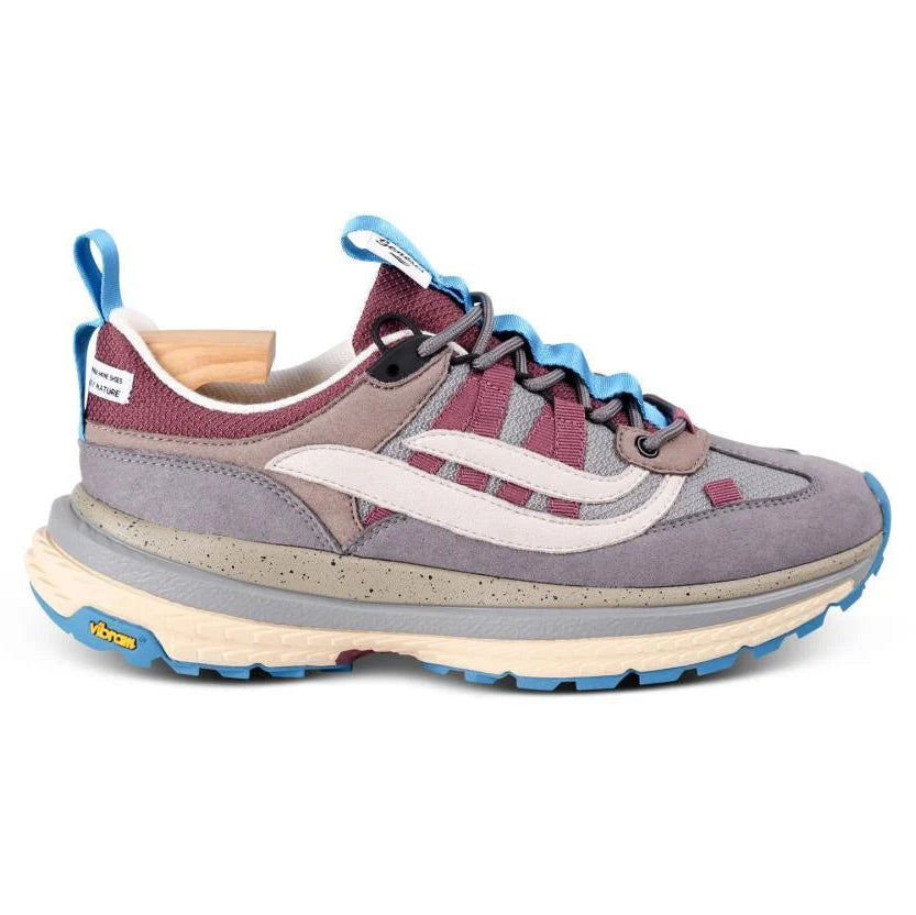 Genesis Footwear Unisex Sneaker "G-Machu Suede" Multi Grey Wine