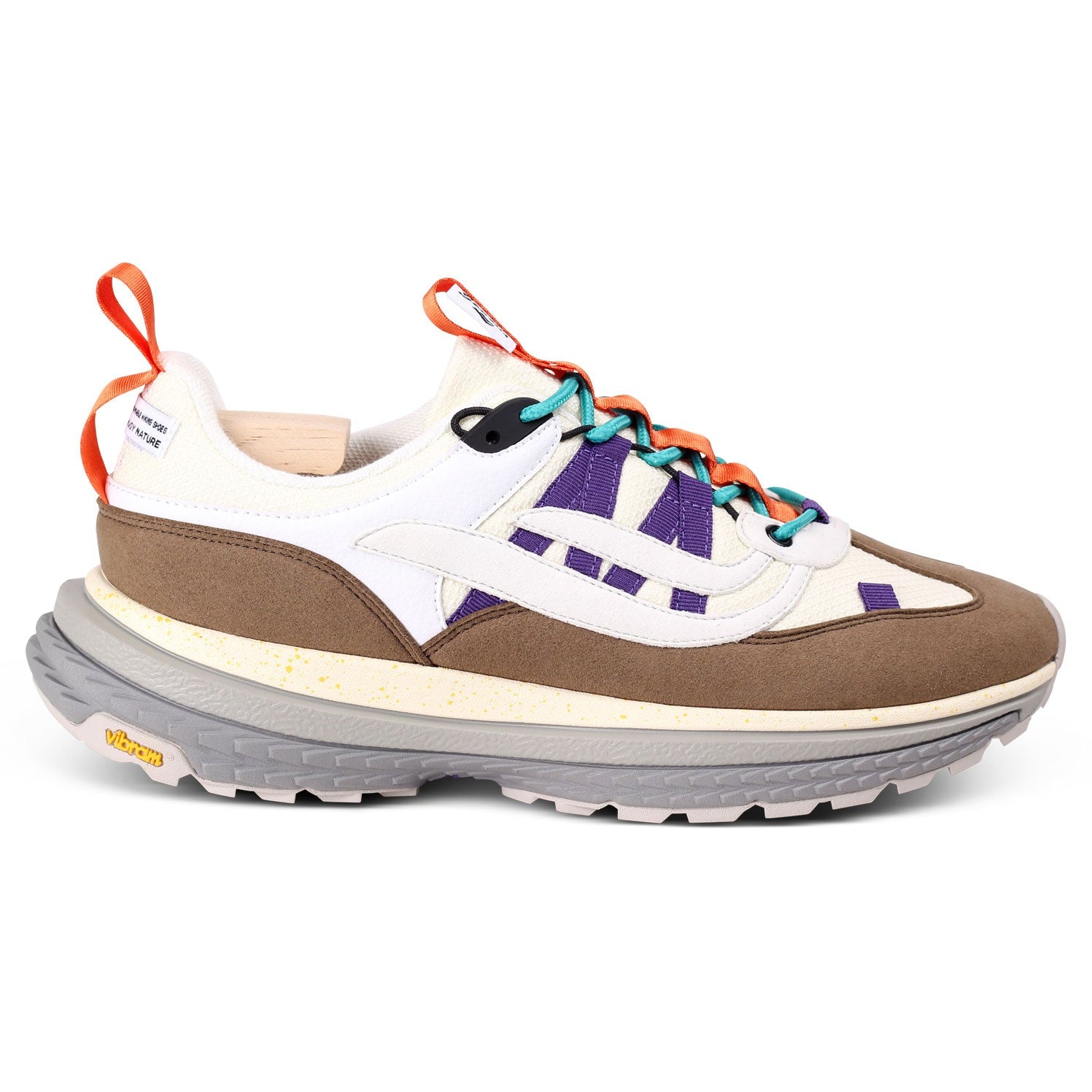 Genesis Footwear Unisex Sneaker "G-Machu Suede" Mudd White Purple