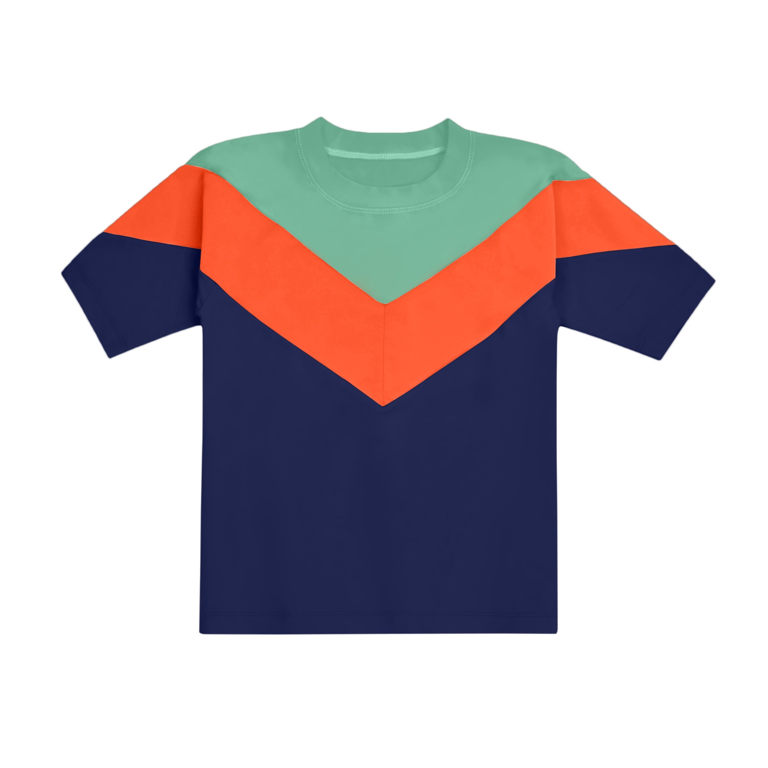 Manitober Kinder UV Shirt Coral Mint Navy