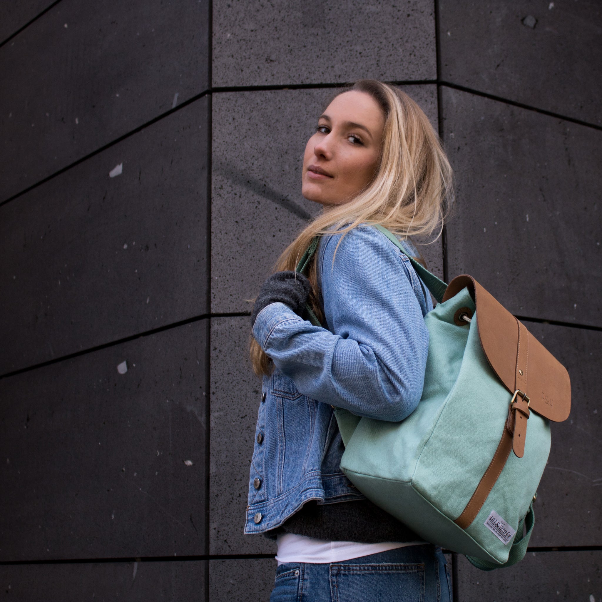 Fitz & Huxley Rucksack "SOLSTICE" Big mint