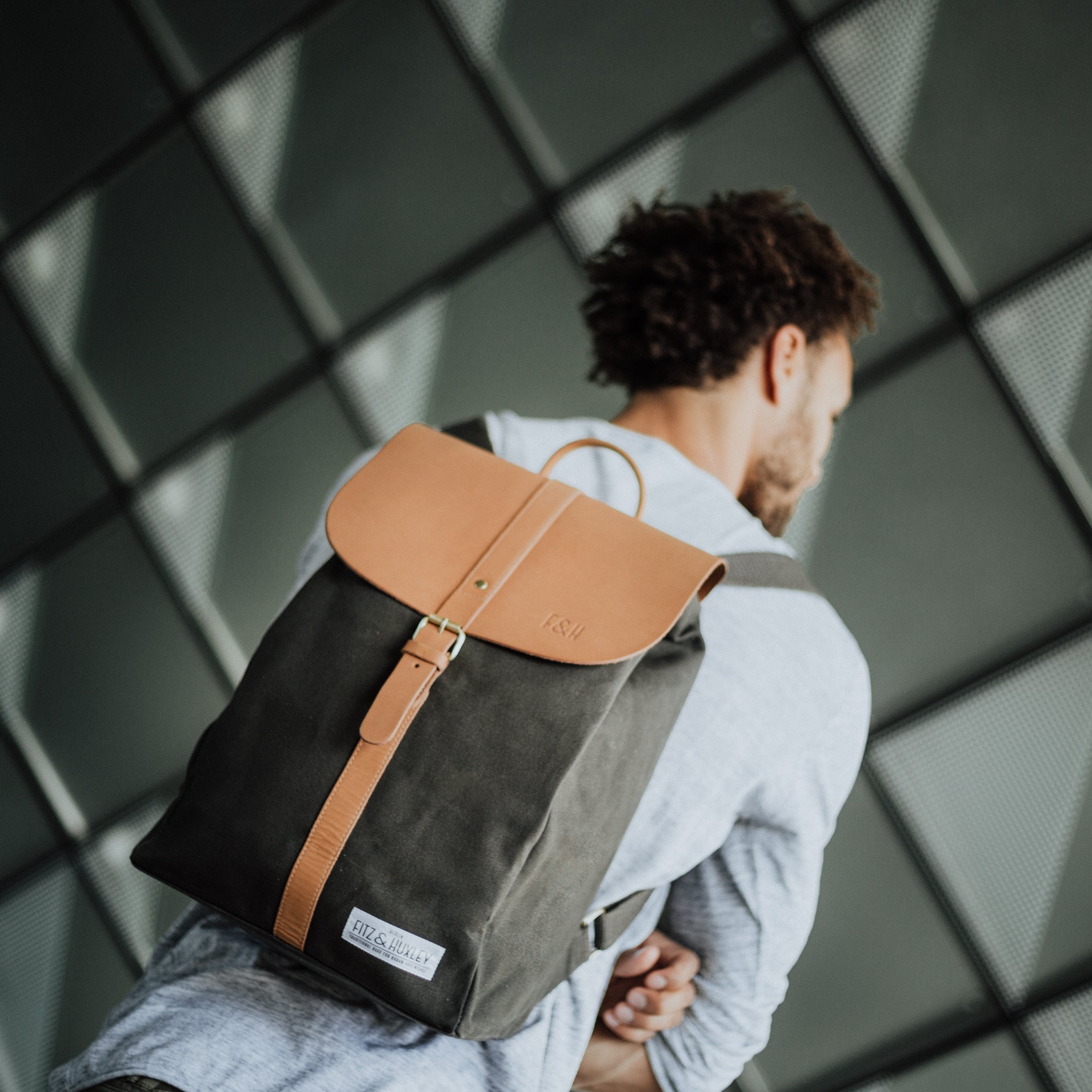 Fitz & Huxley Rucksack "SOLSTICE" Big grey