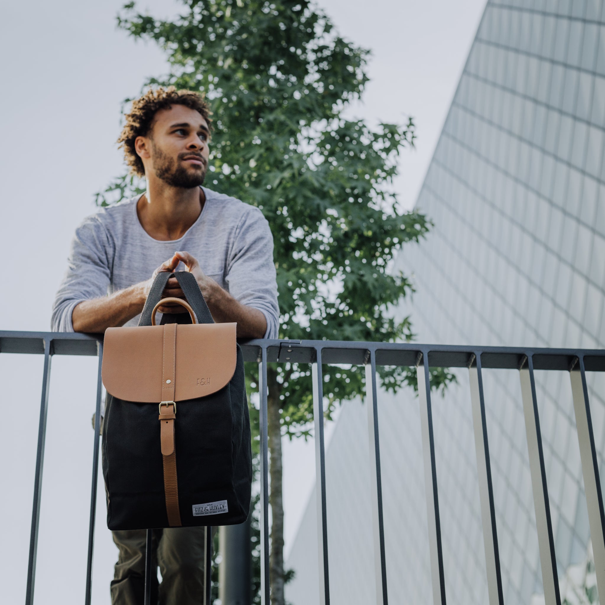 Fitz & Huxley Rucksack "SOLSTICE" Big grey