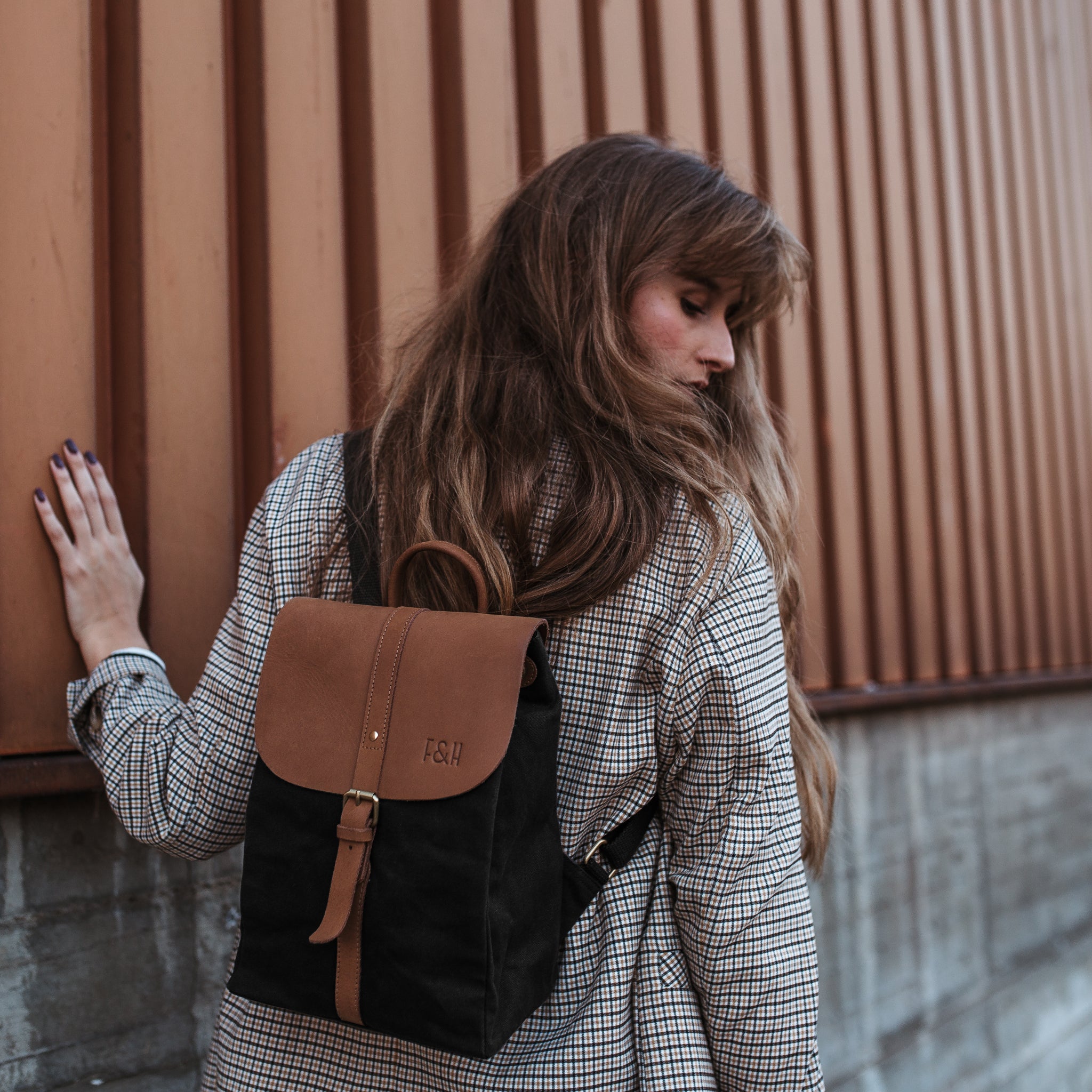 Fitz & Huxley Rucksack "SOLSTICE" mini charcoal