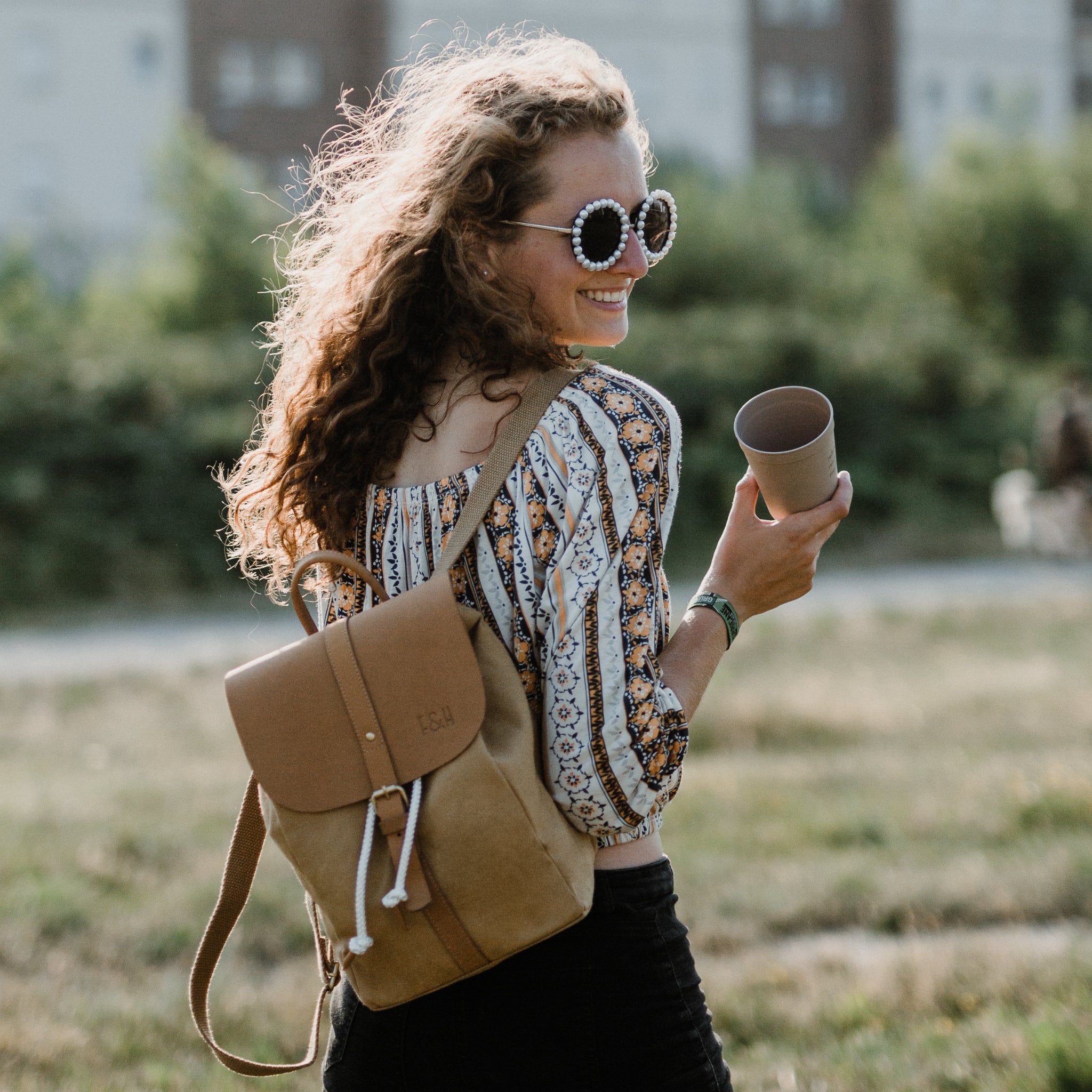 Fitz & Huxley Rucksack "SOLSTICE" mini macaroon