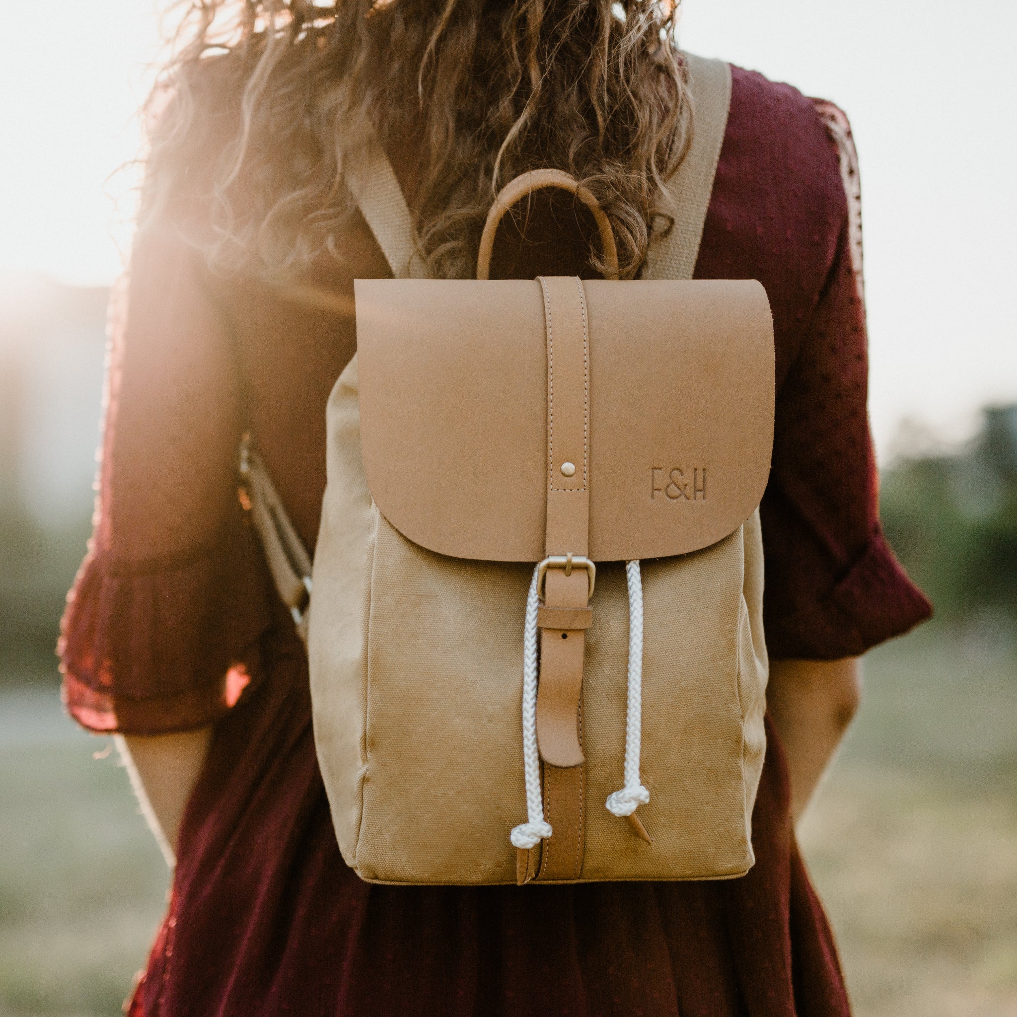 Fitz & Huxley Rucksack "SOLSTICE" mini macaroon