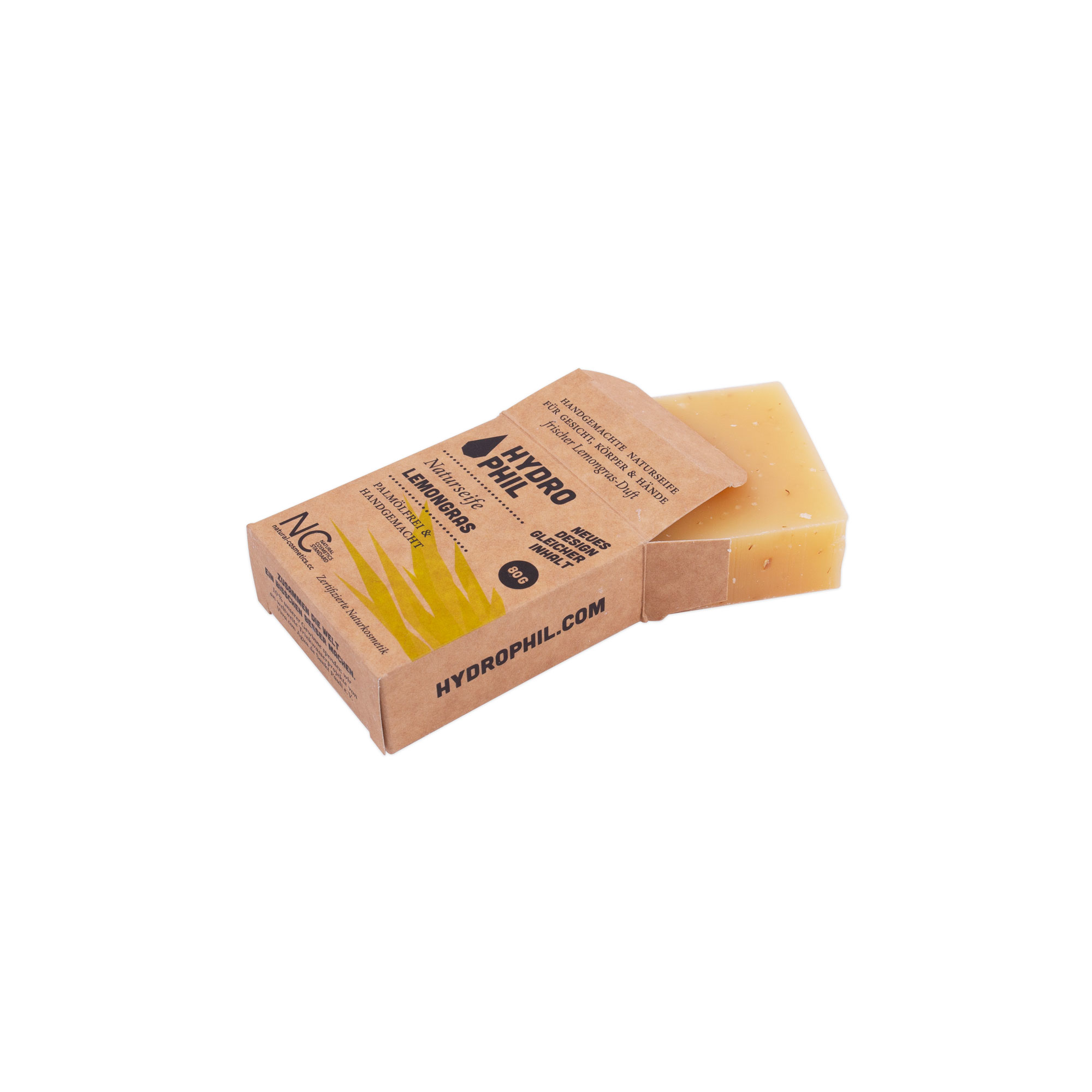 Hydrophil Naturseife Lemongras 80 g