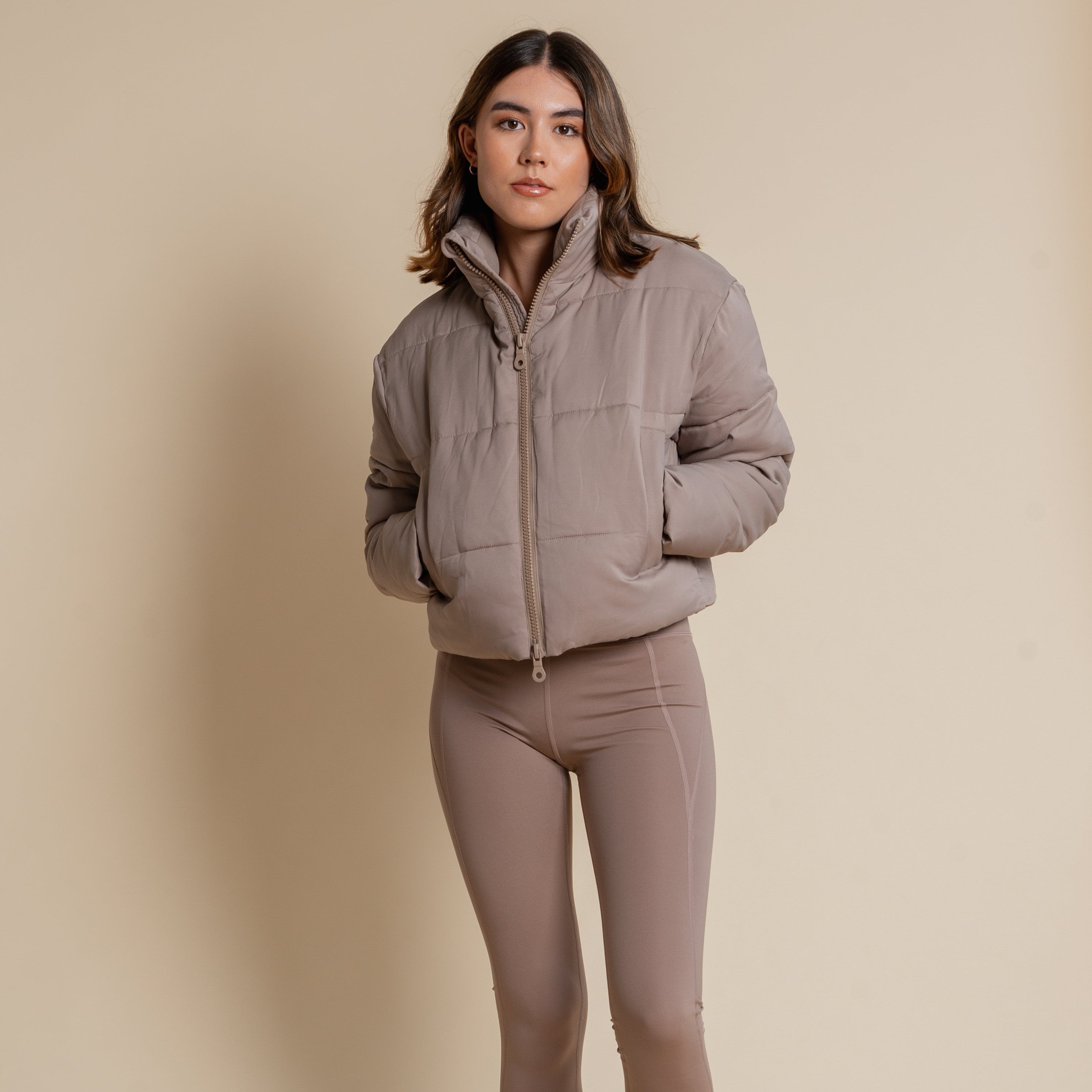 Girlfriend Collective Puffer Jacket "Cropped"