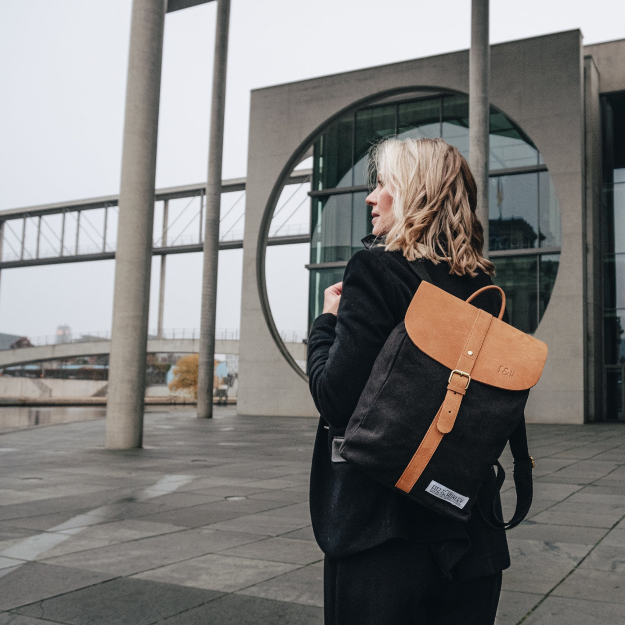 Fitz & Huxley Rucksack "SOLSTICE" Big charcoal