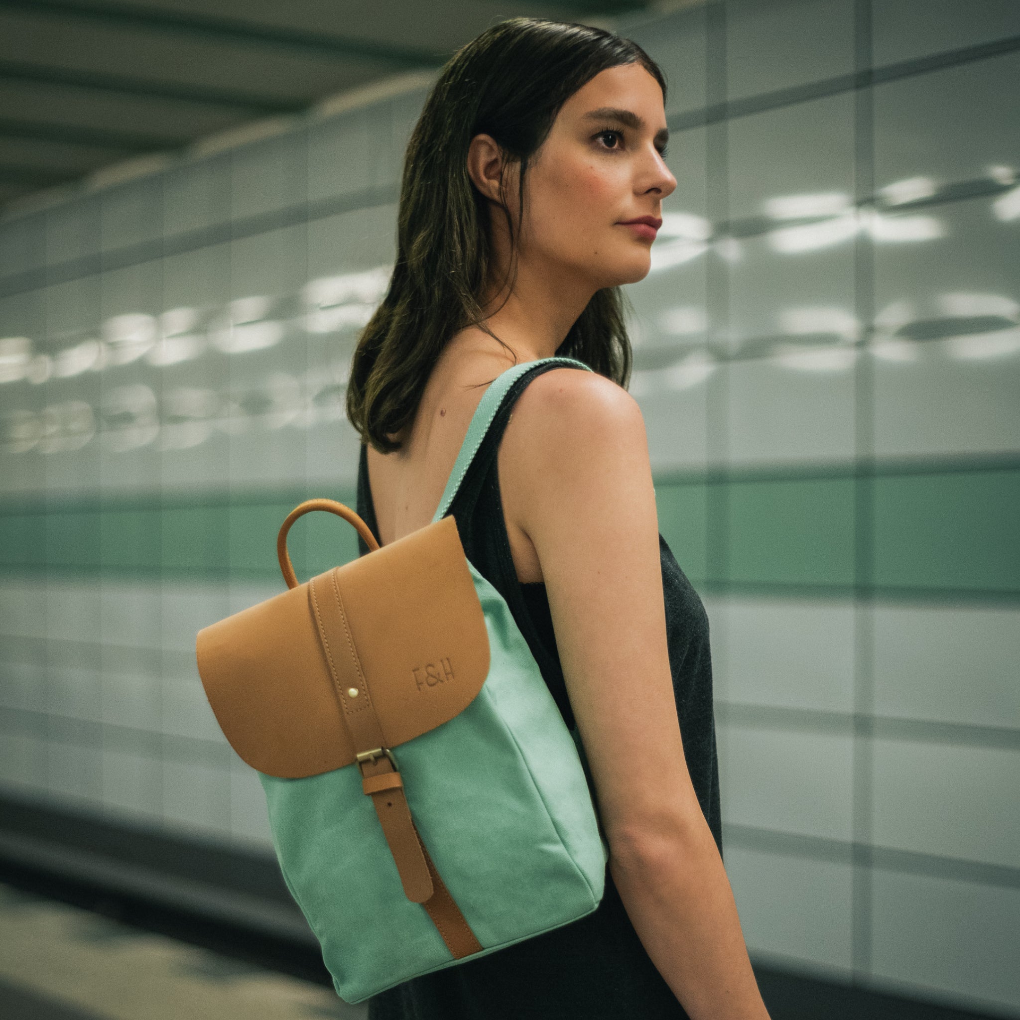 Fitz & Huxley Rucksack "SOLSTICE" mini mint