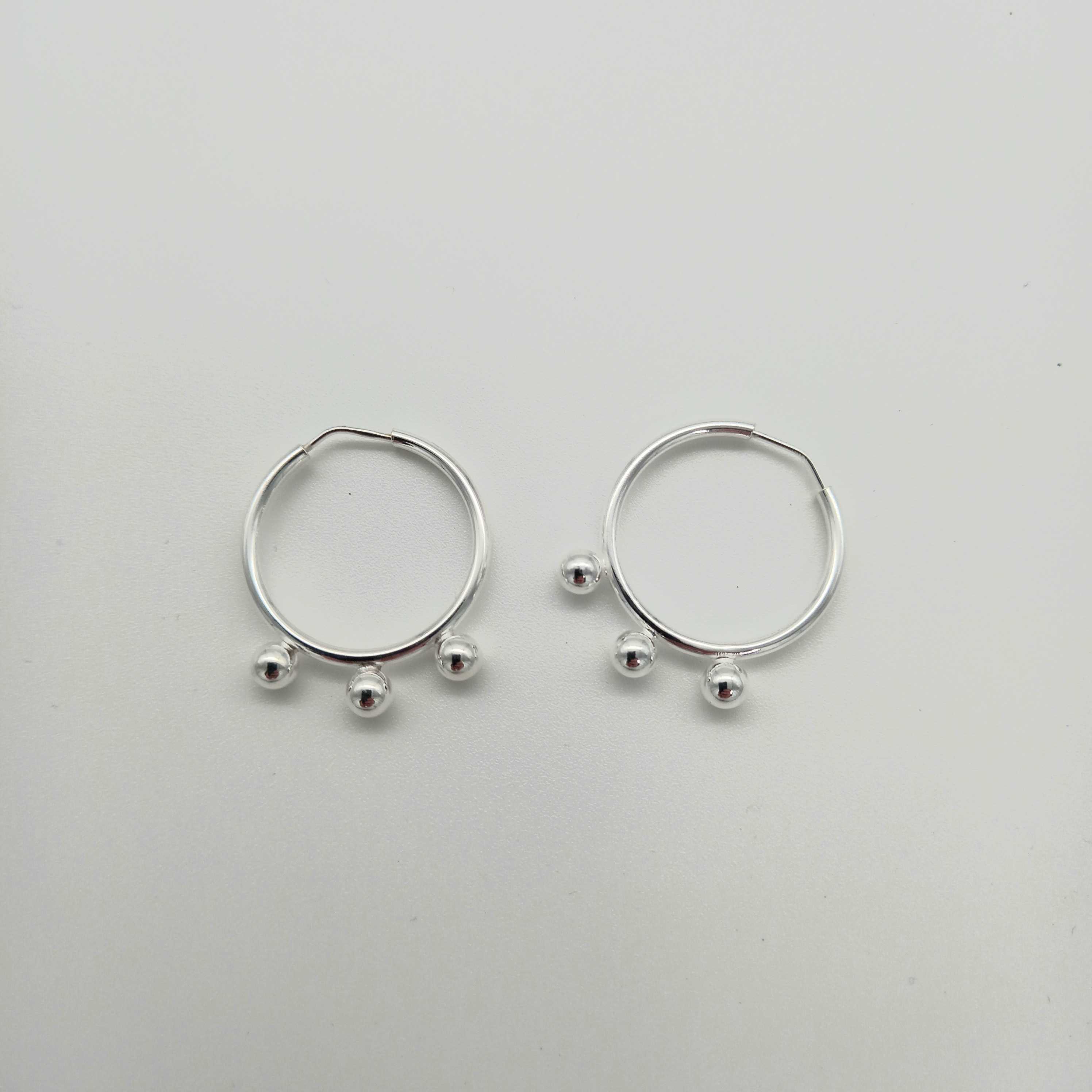 Jukserei Ohrringe "Villa Hoops" Silber