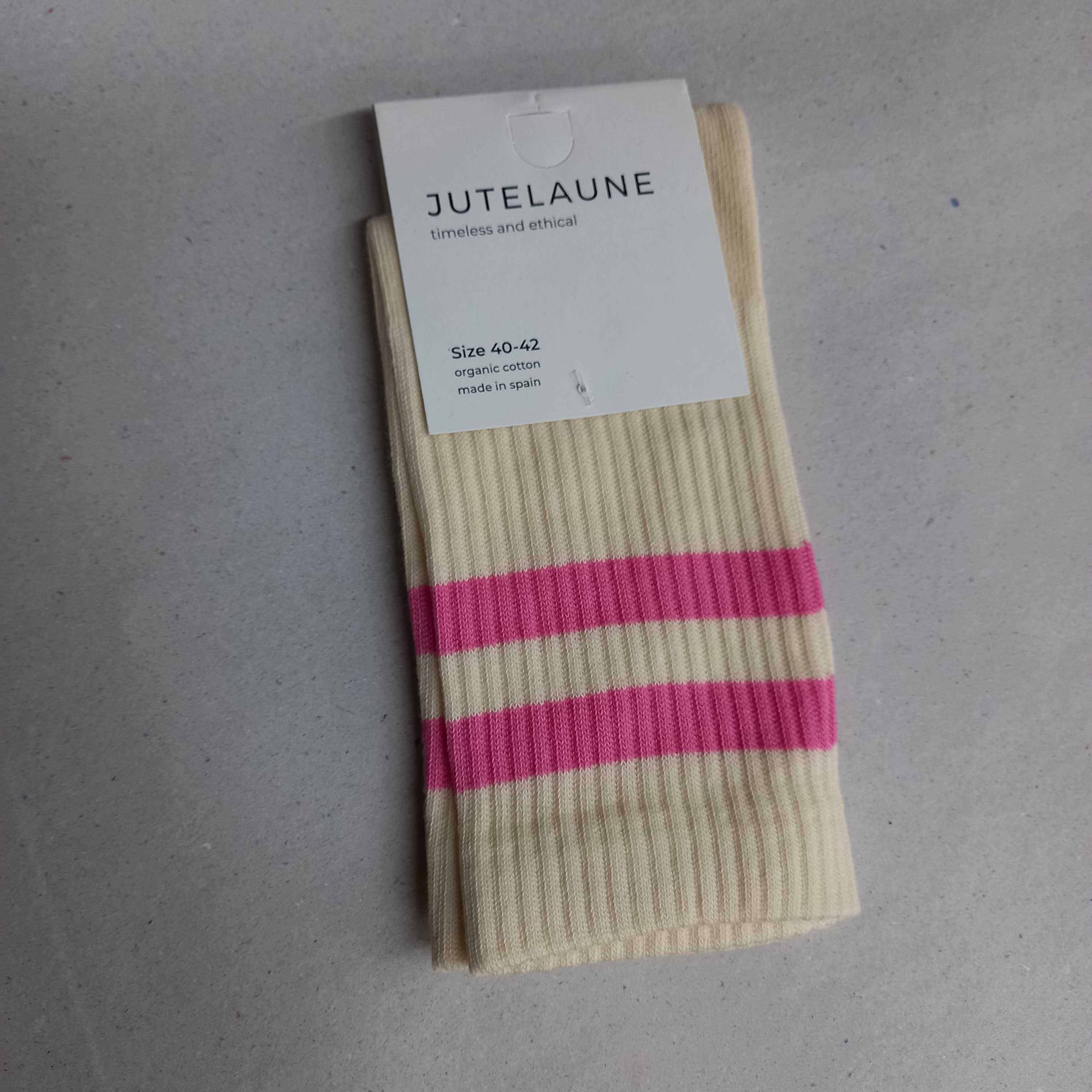 Jutelaune Socken "Vintage" Pink