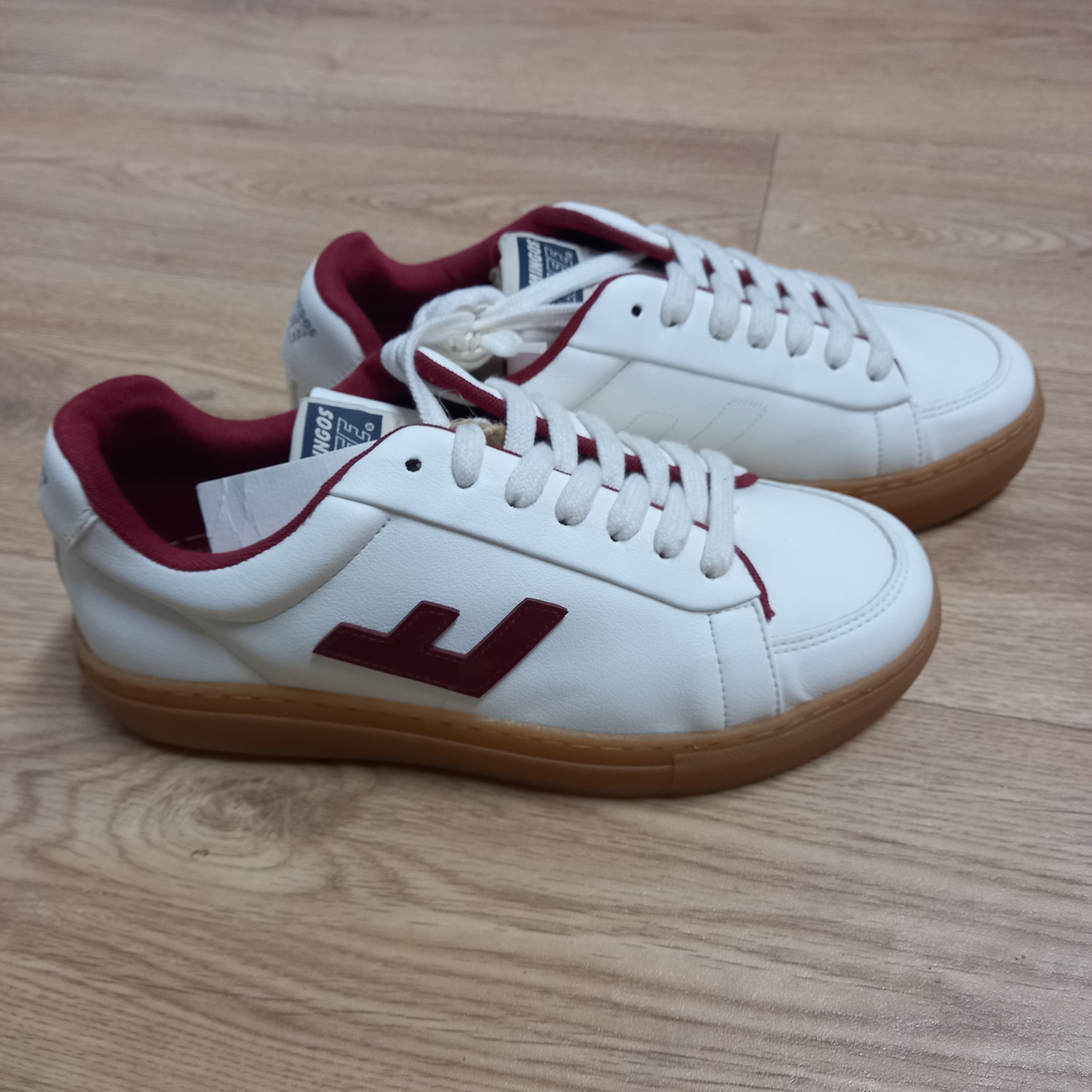 Flamingo`s Life Unisex Sneaker "Classic 70s" - Dritte Wahl 37 White Grape Toffee