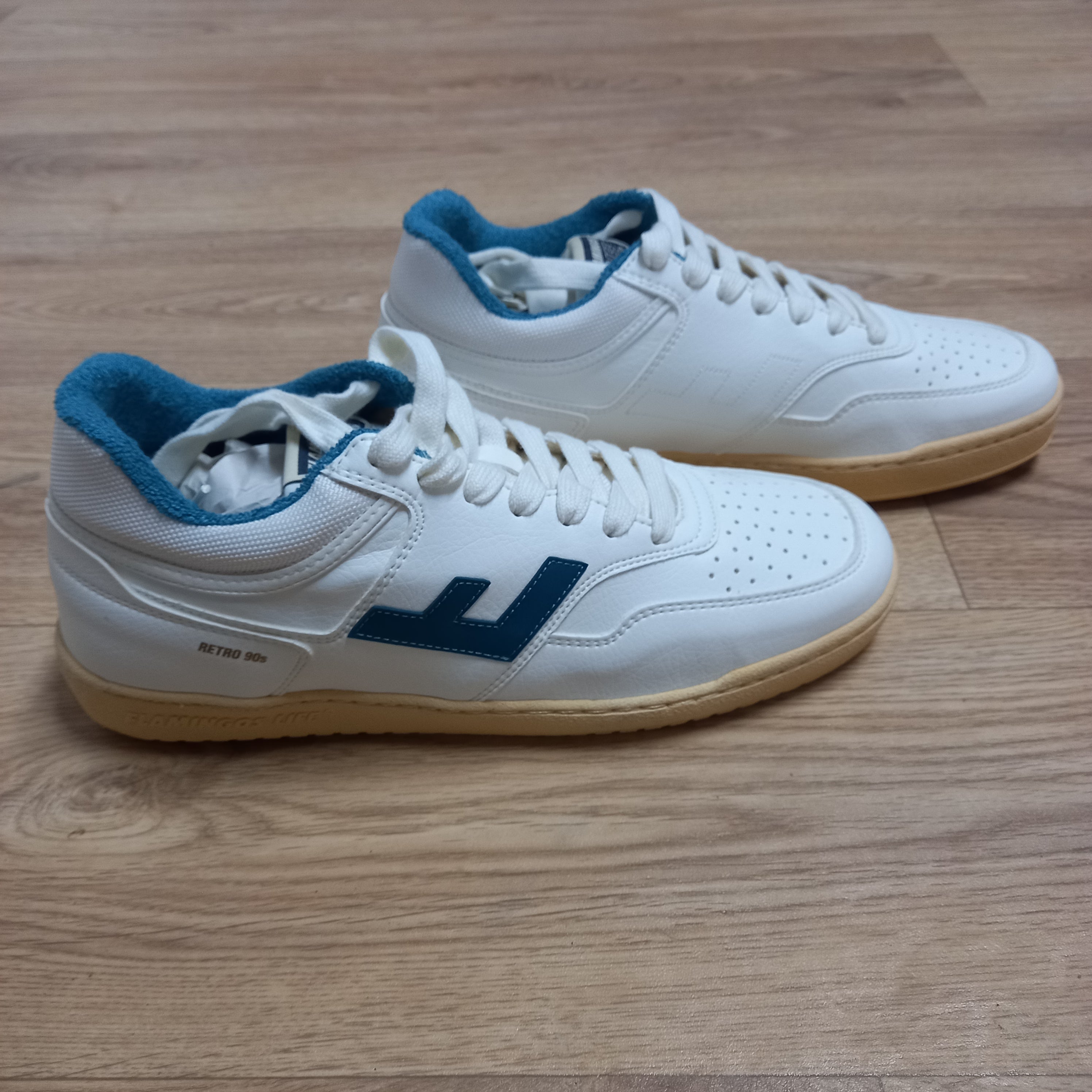Flamingo's Life Unisex Sneaker "Retro 90s" - Dritte Wahl White Saphire Vanilla