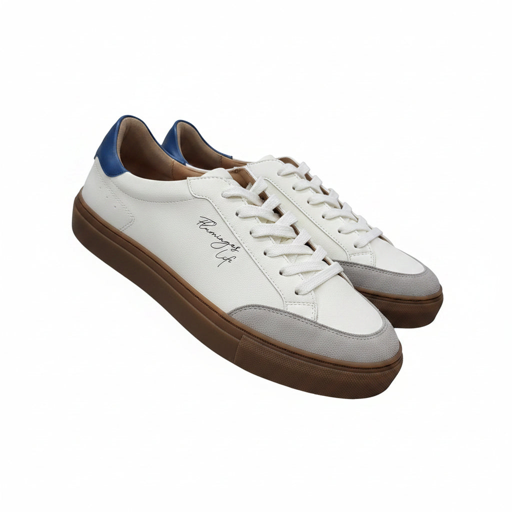 Flamingo's Life Unisex Sneaker "Hampton Court" Signature Blu Caramel