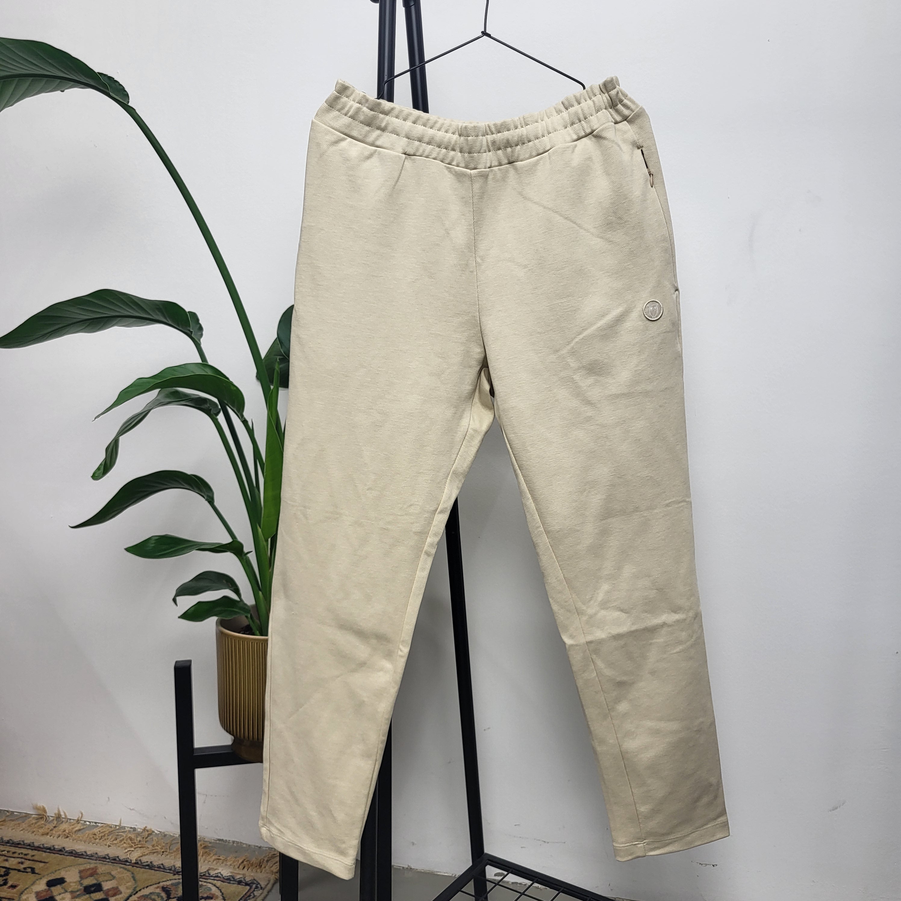 KnowledgeCotton Apparel Jogger "Patch" XL beige